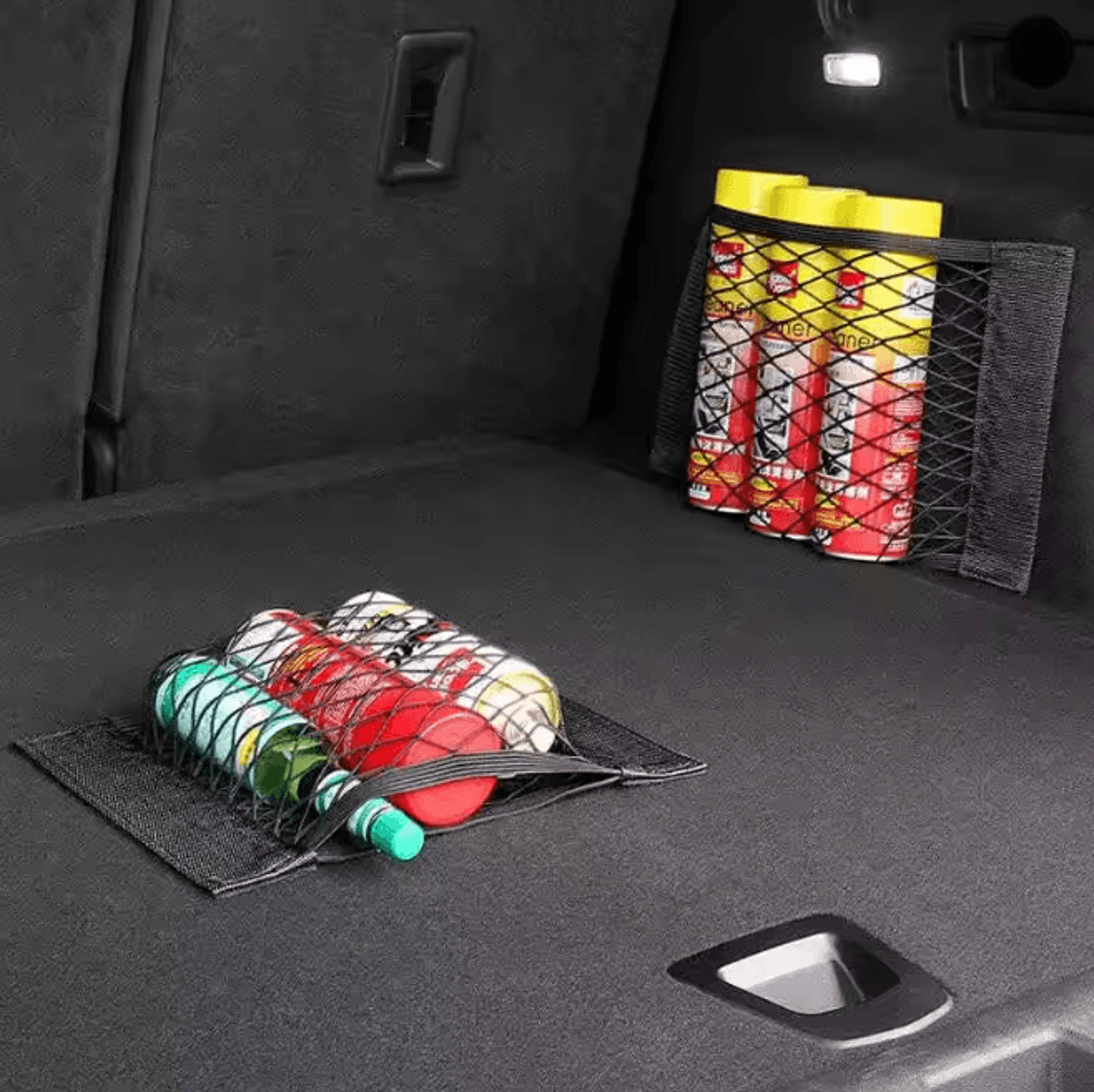 universal car storage net organizer adhesive cargo holder