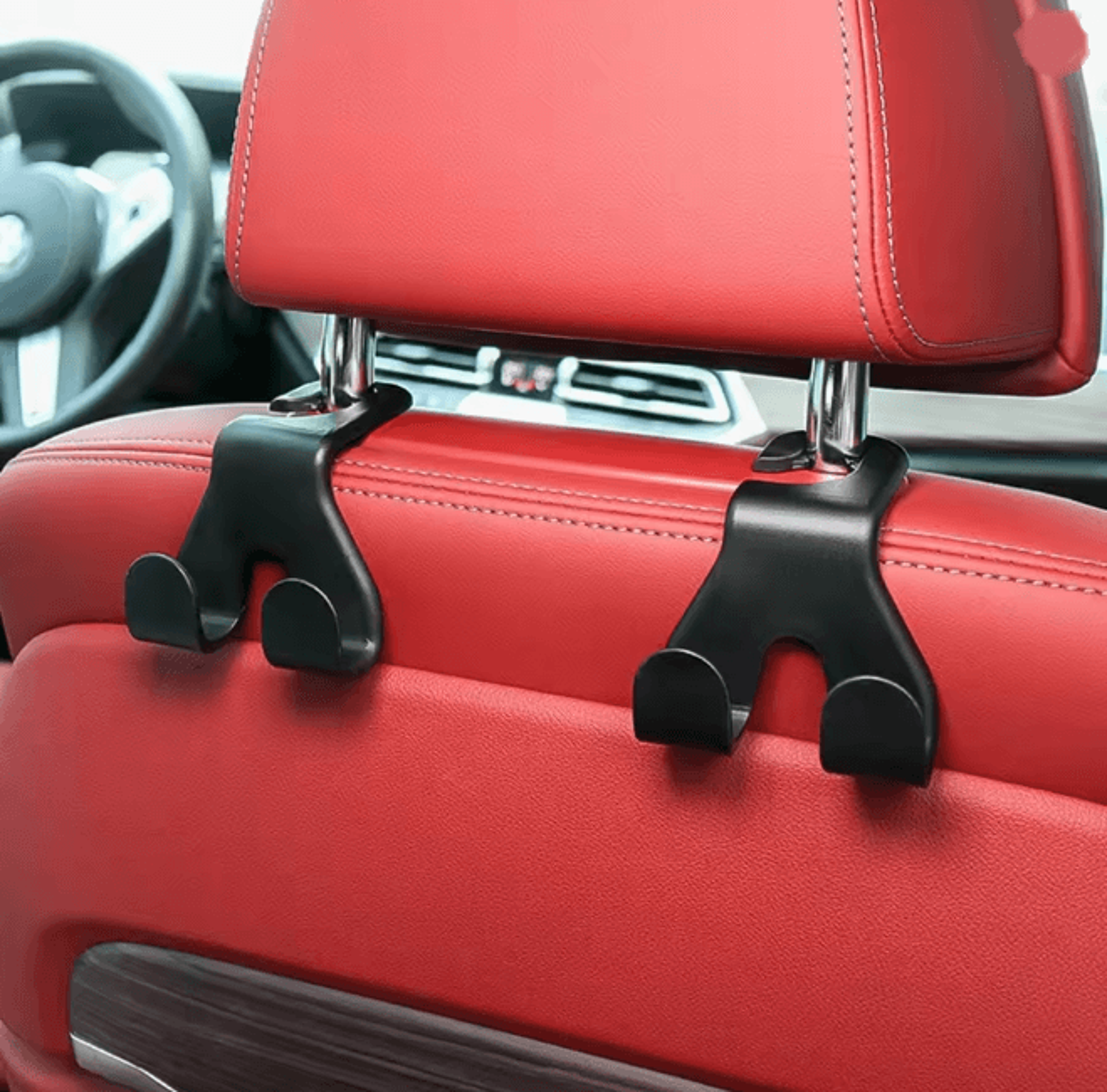 car seat back hook phone holder hidden storage organizer
