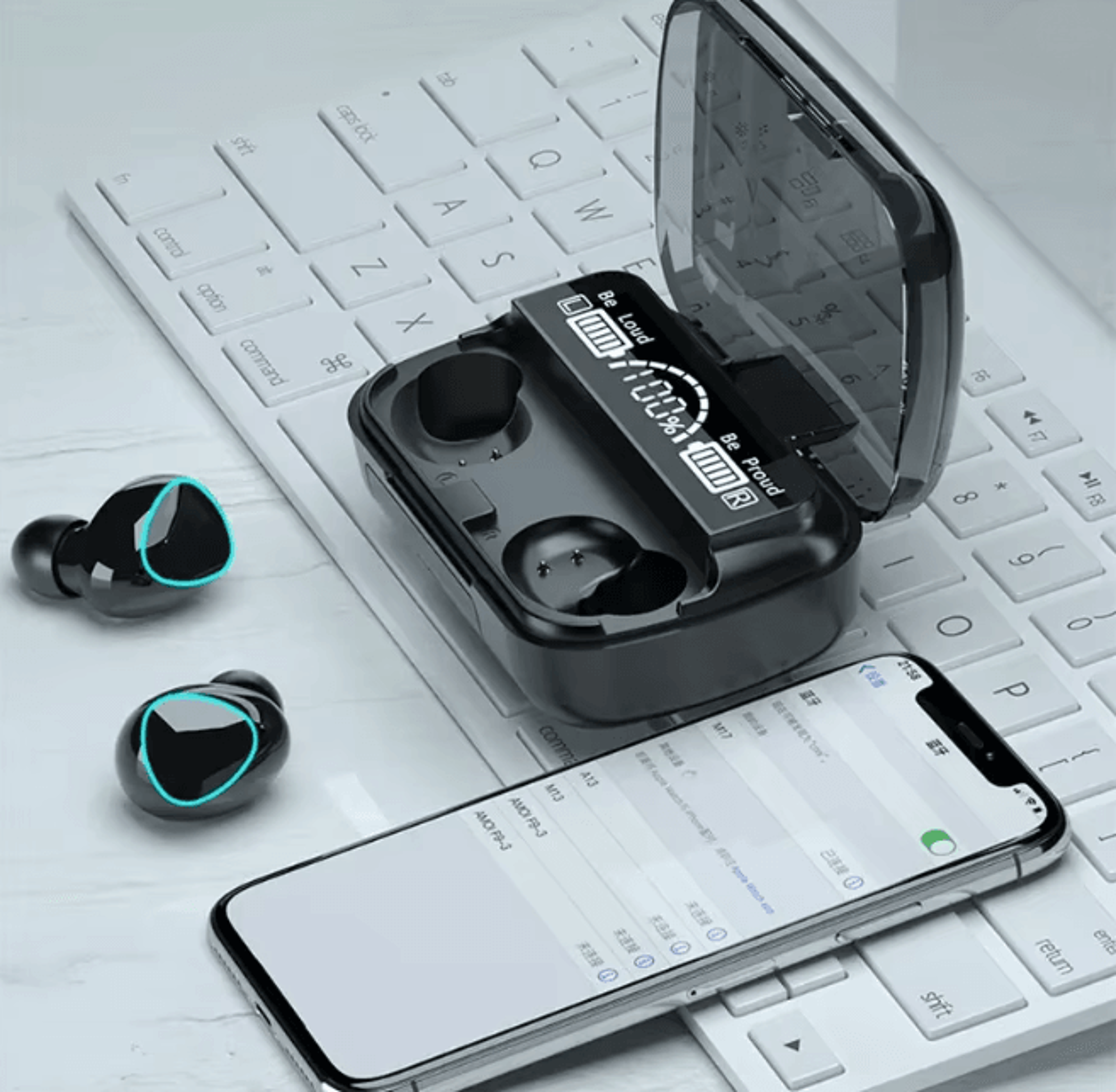 M10 Wireless Bluetooth Earbuds with Power Bank Charging Case
