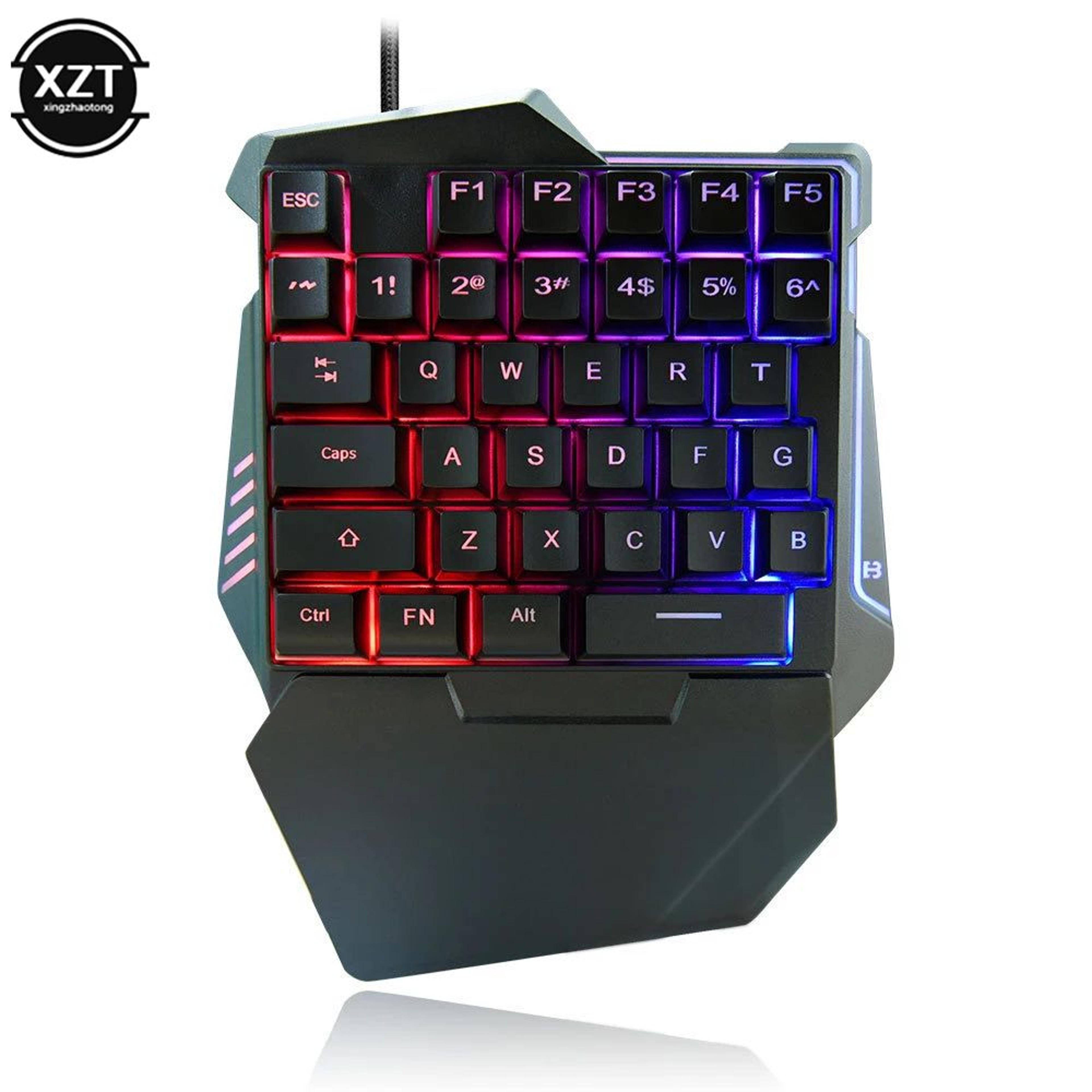 portable one handed gaming keyboard mini usb gaming keypad for pc