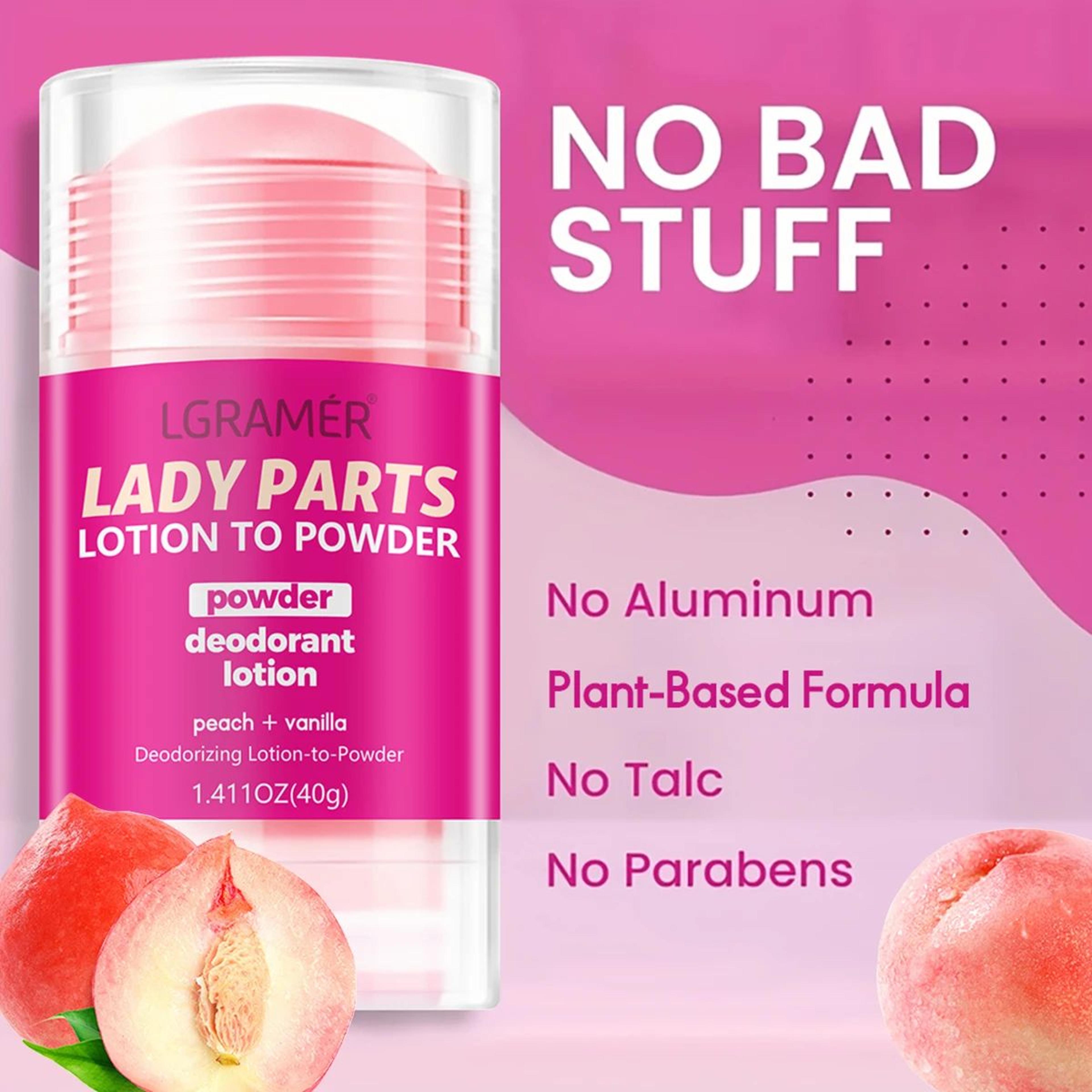 Peach Vanilla Deodorant Lotion Long Lasting Fruity Body Fragrance for Women