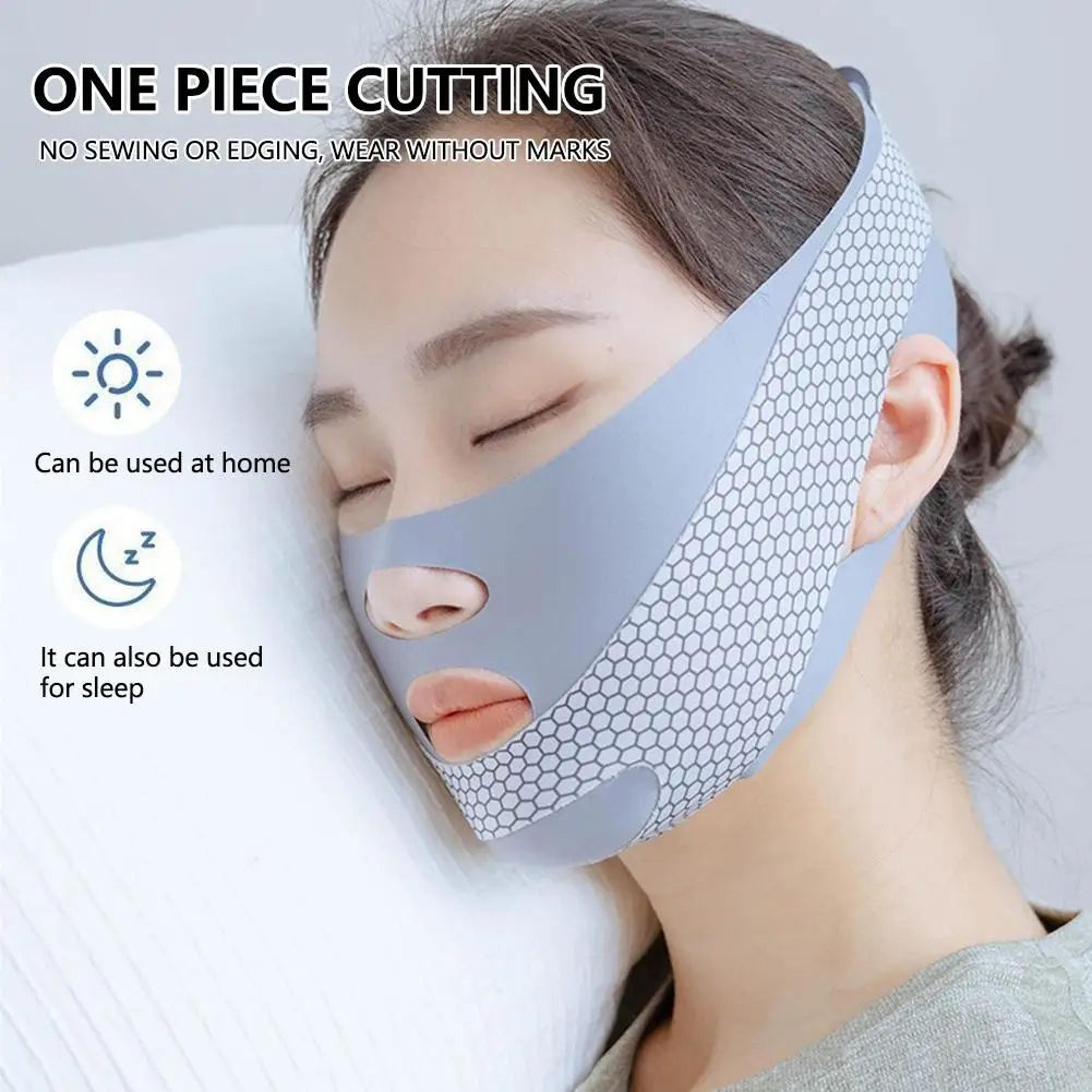V Face Chin Strap Adjustable Chin Lifting Strap for Jawline Support