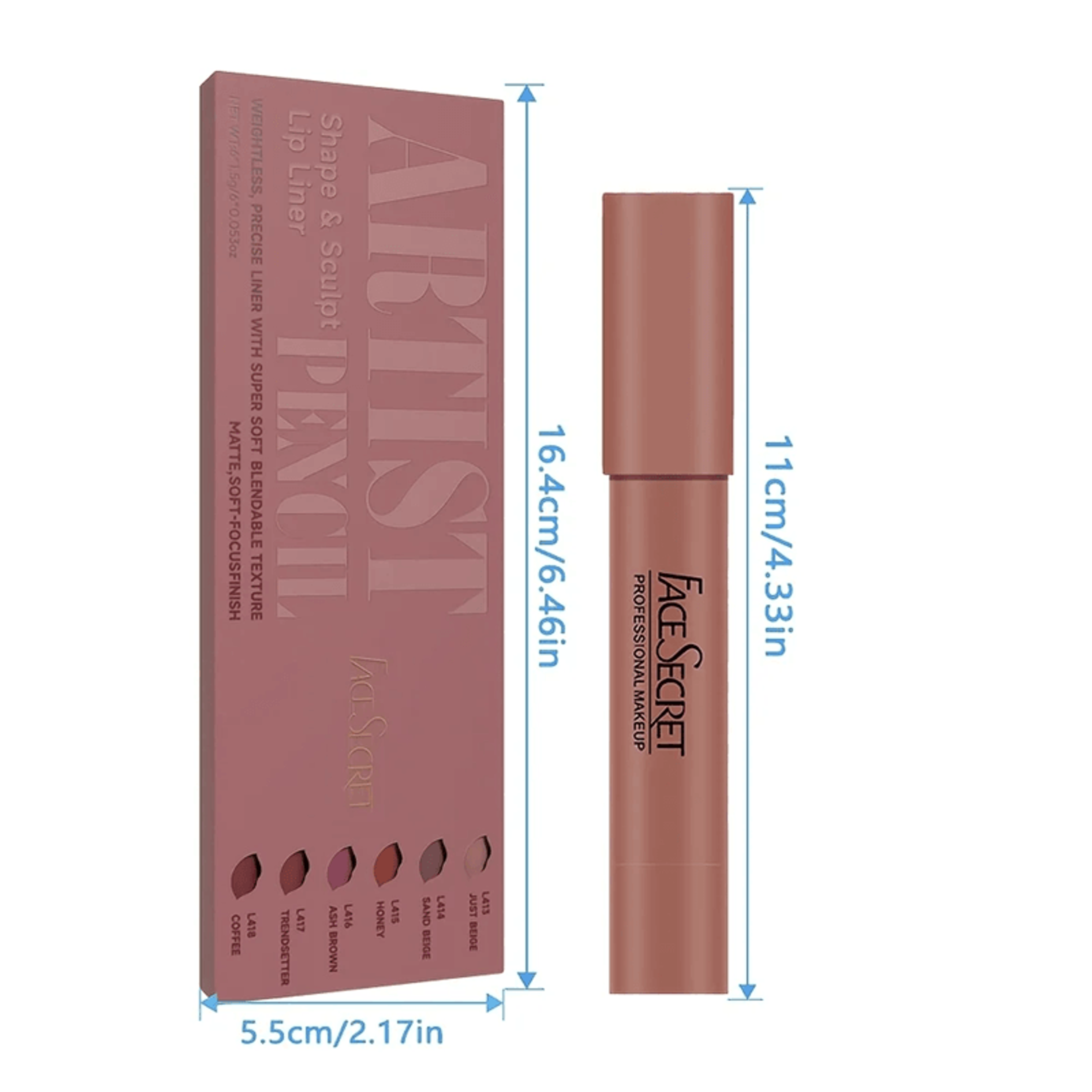 VelvetMatte Lipstick and Lip Liner Set Long Lasting Waterproof Lip Kit