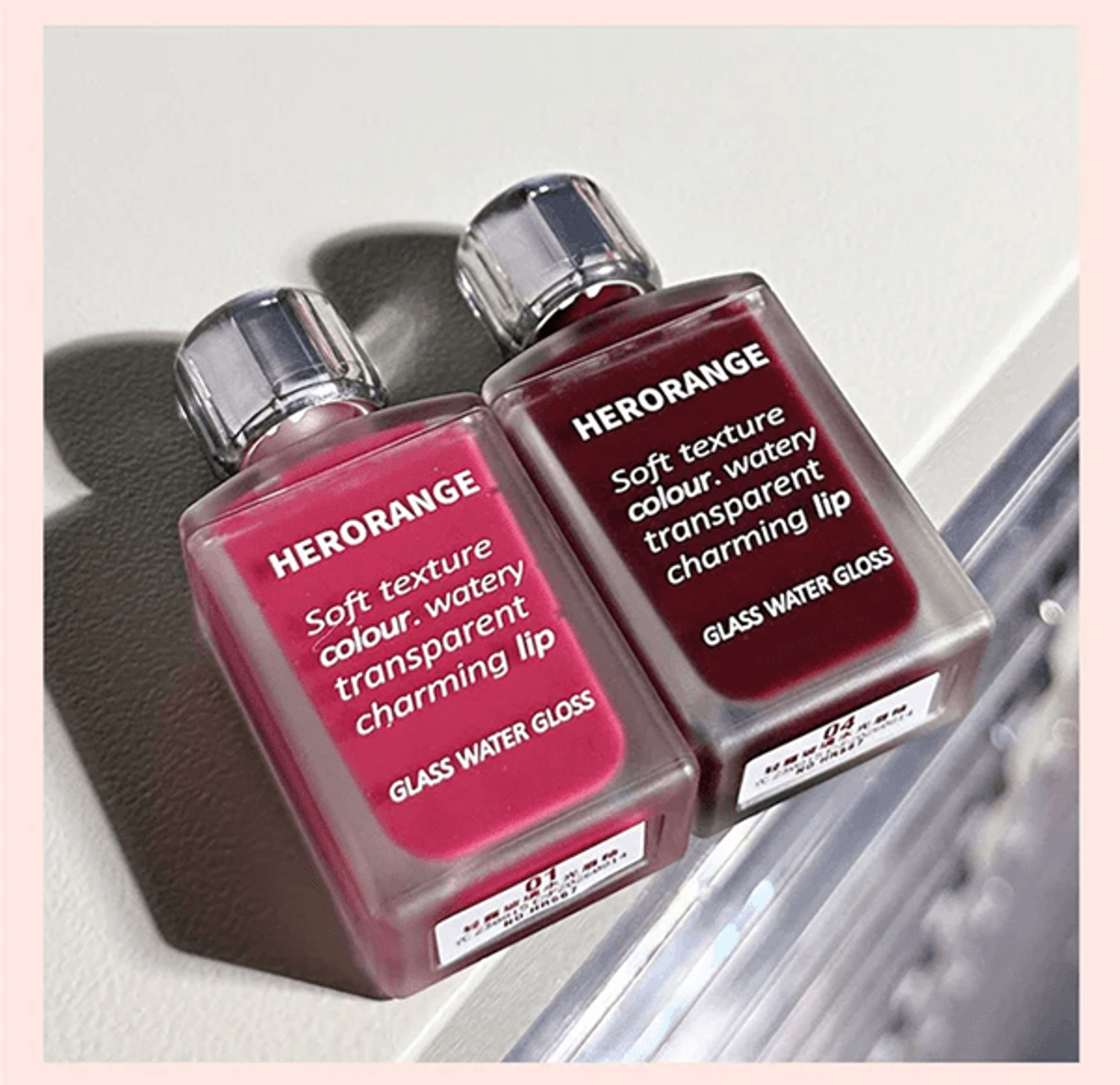 HEROANGE Glass Shine Lip Gloss Hydrating Mirror Lip Glaze