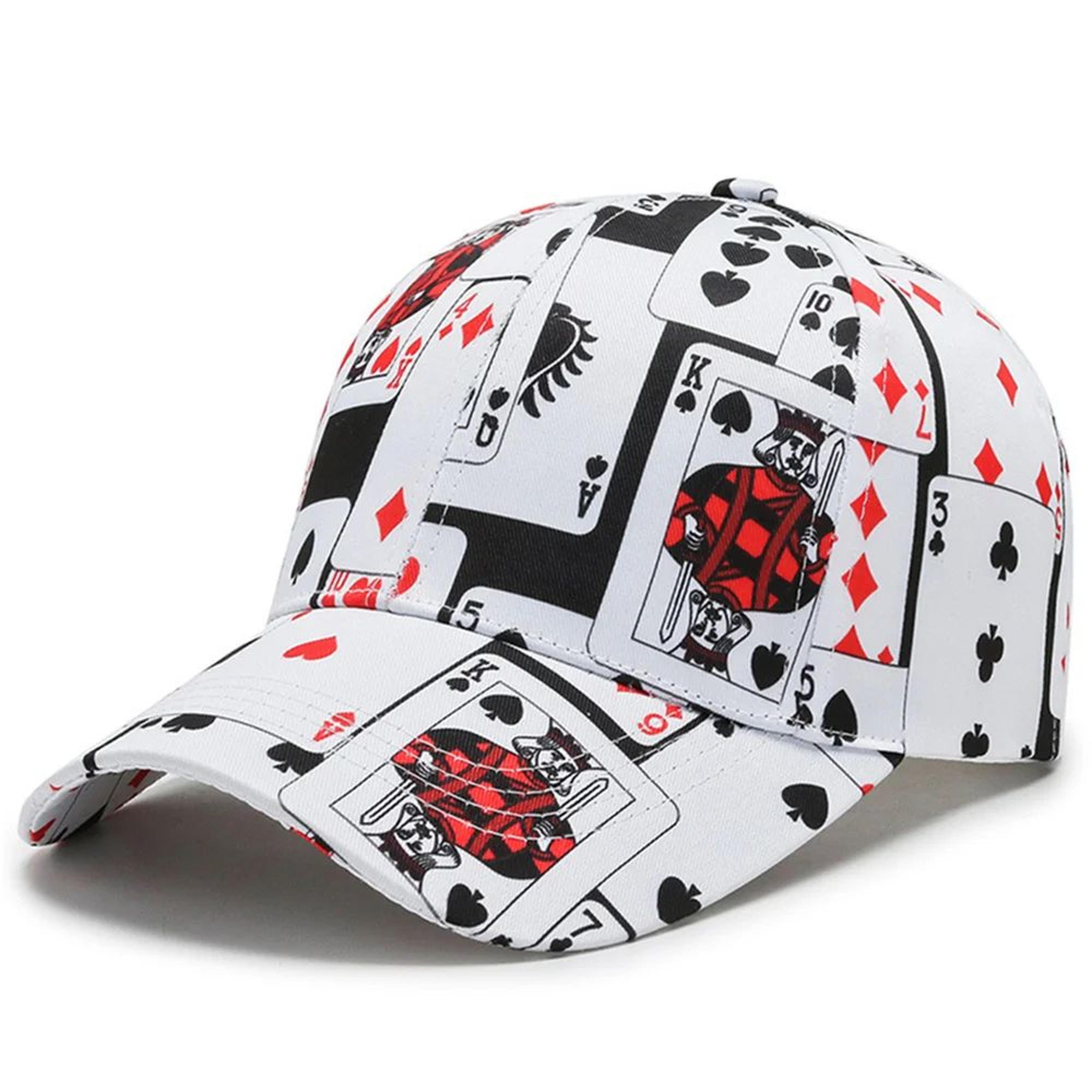streetedge poker print snapback cap unisex hip hop baseball cap