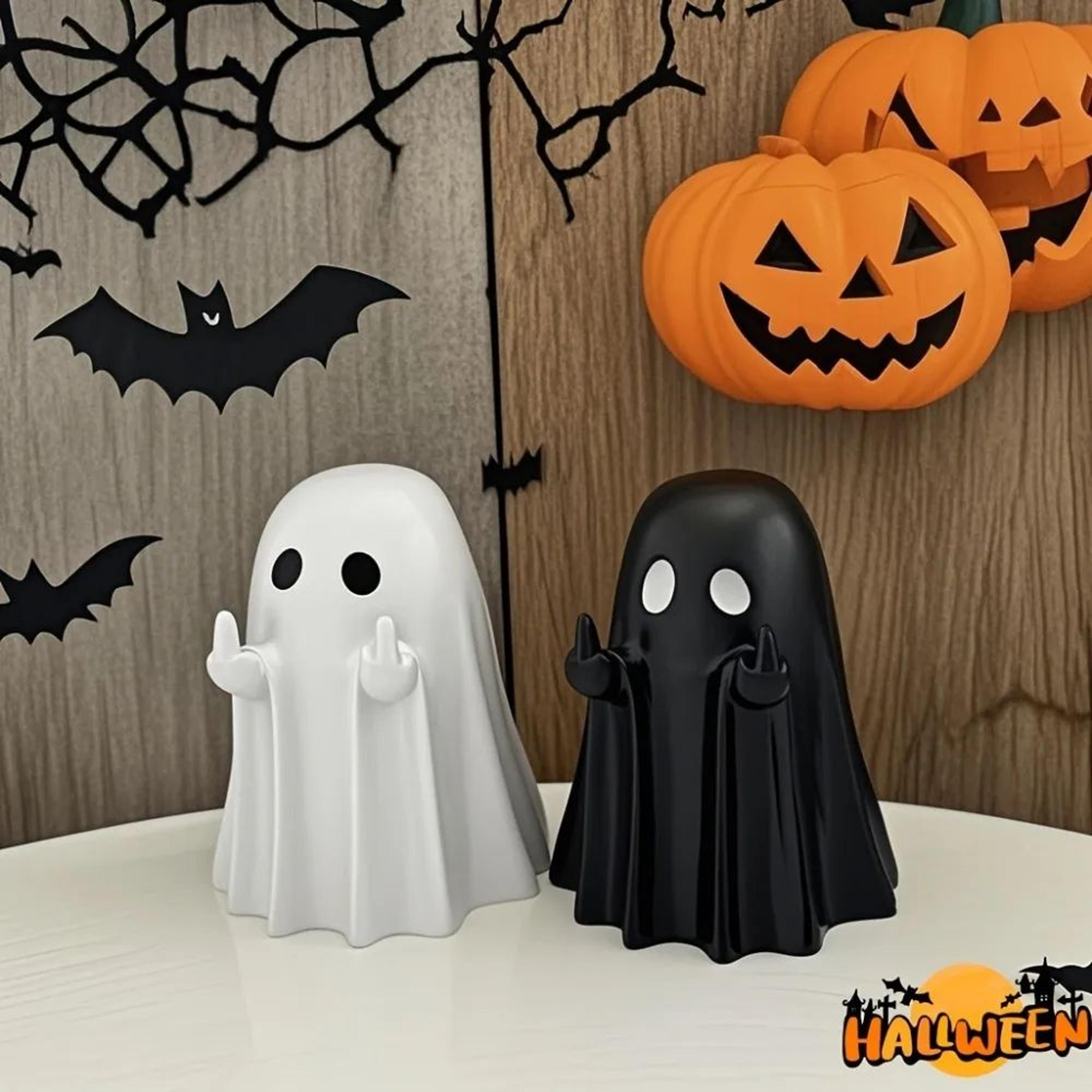cute halloween ghost figurines mini ghost desk decorations set