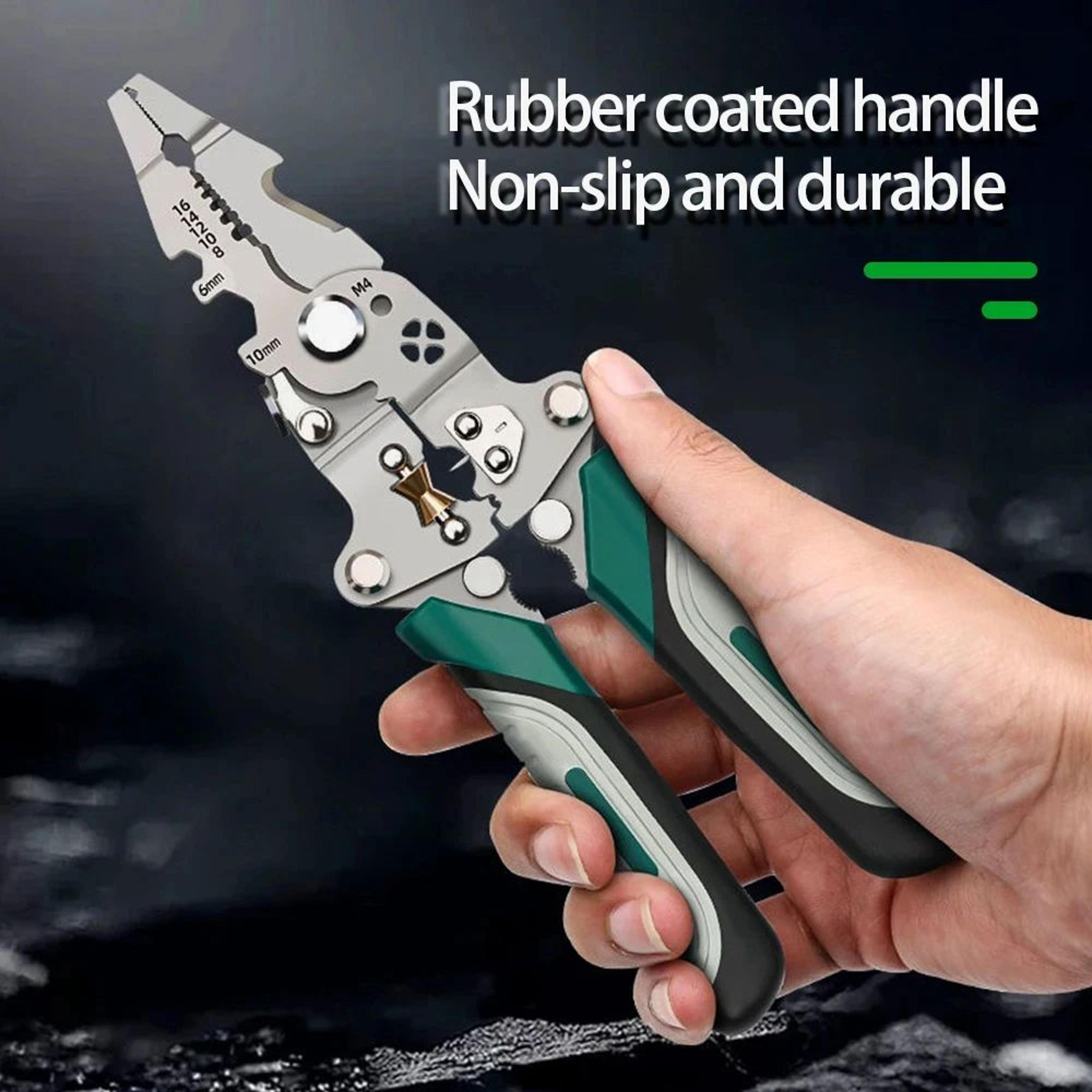 multi function wire stripper tool electrician wire stripping and crimping pliers