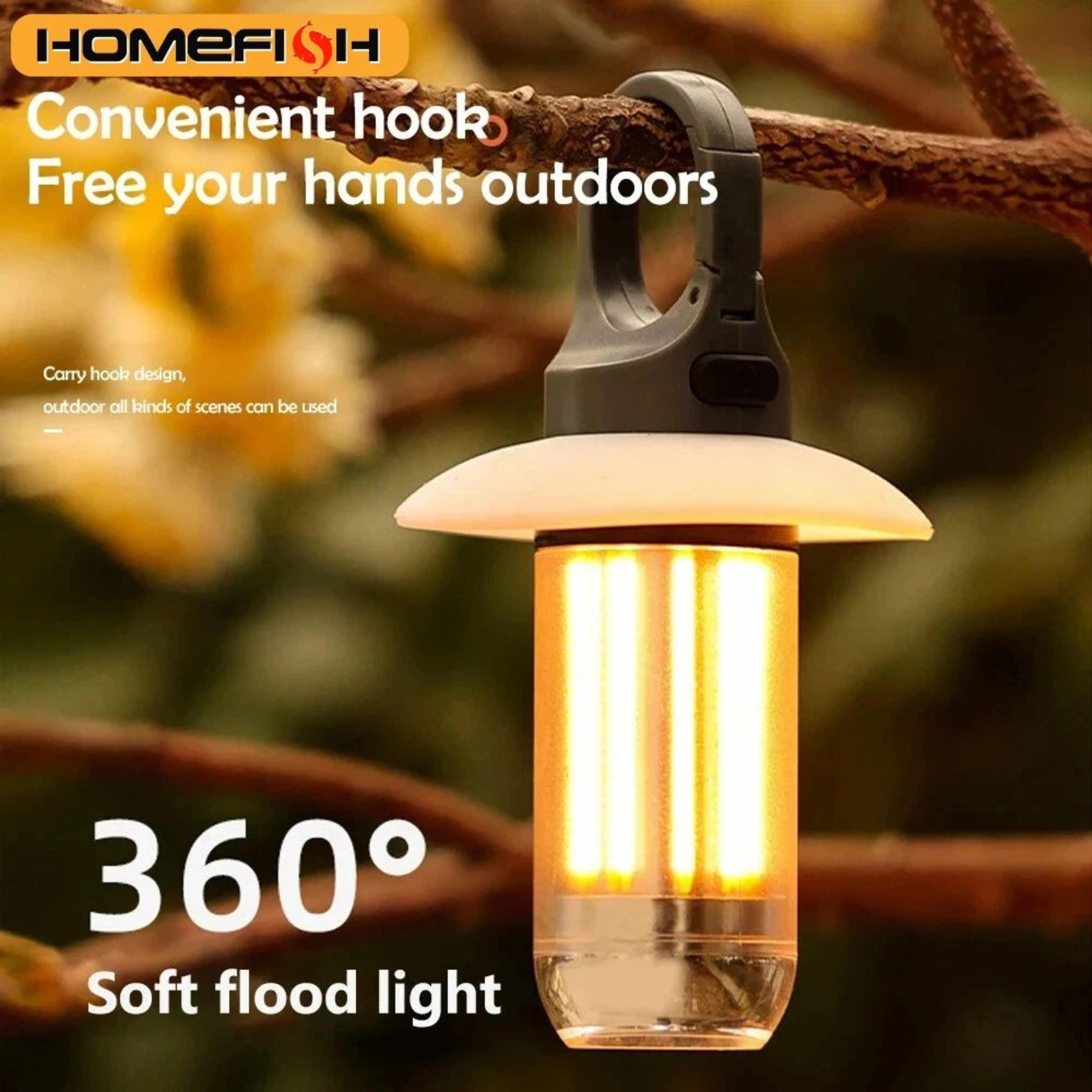 rechargeable camping lantern led flashlight portable outdoor tent light