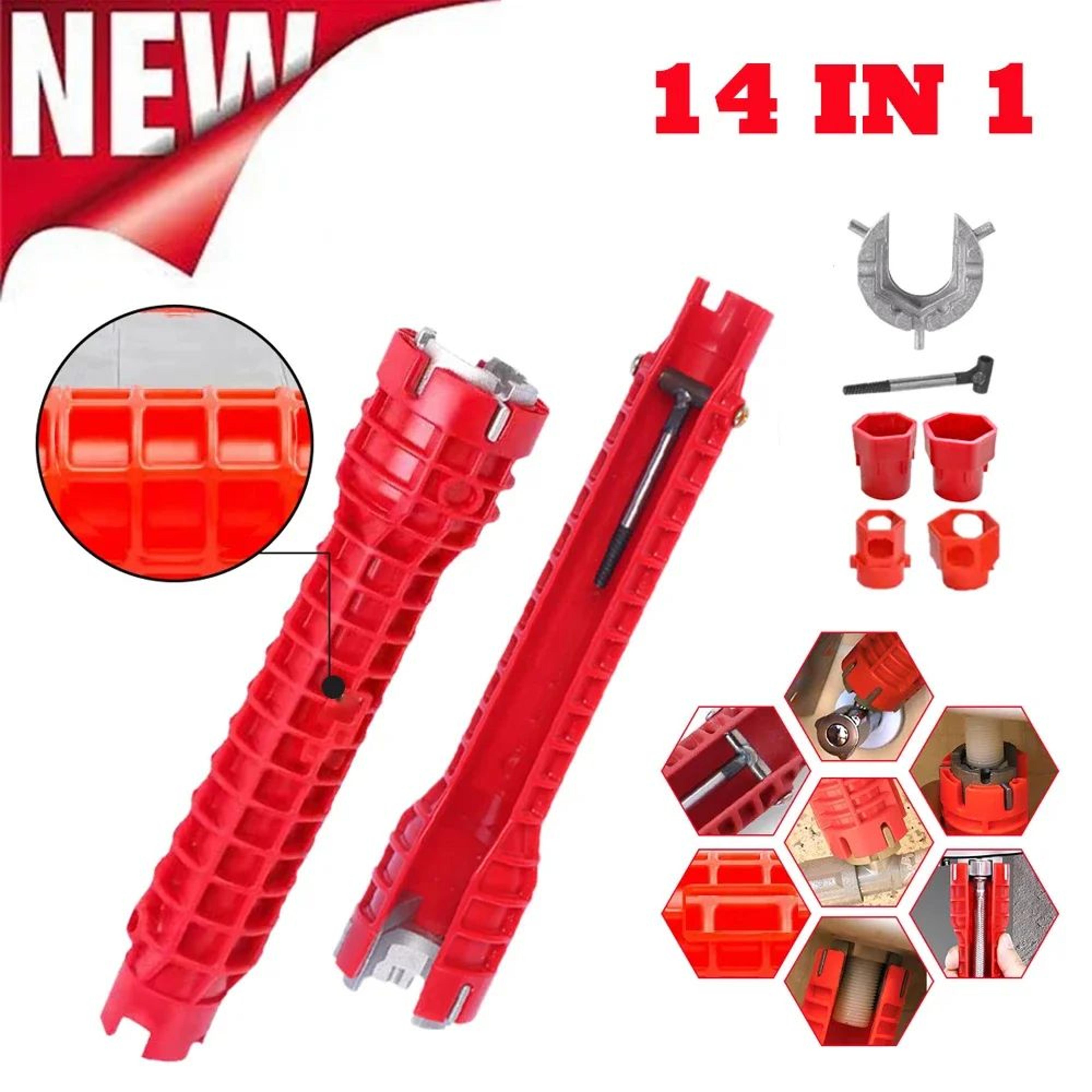 14 in 1 faucet sink wrench plumbing installer tool for kitchen and bathroom
