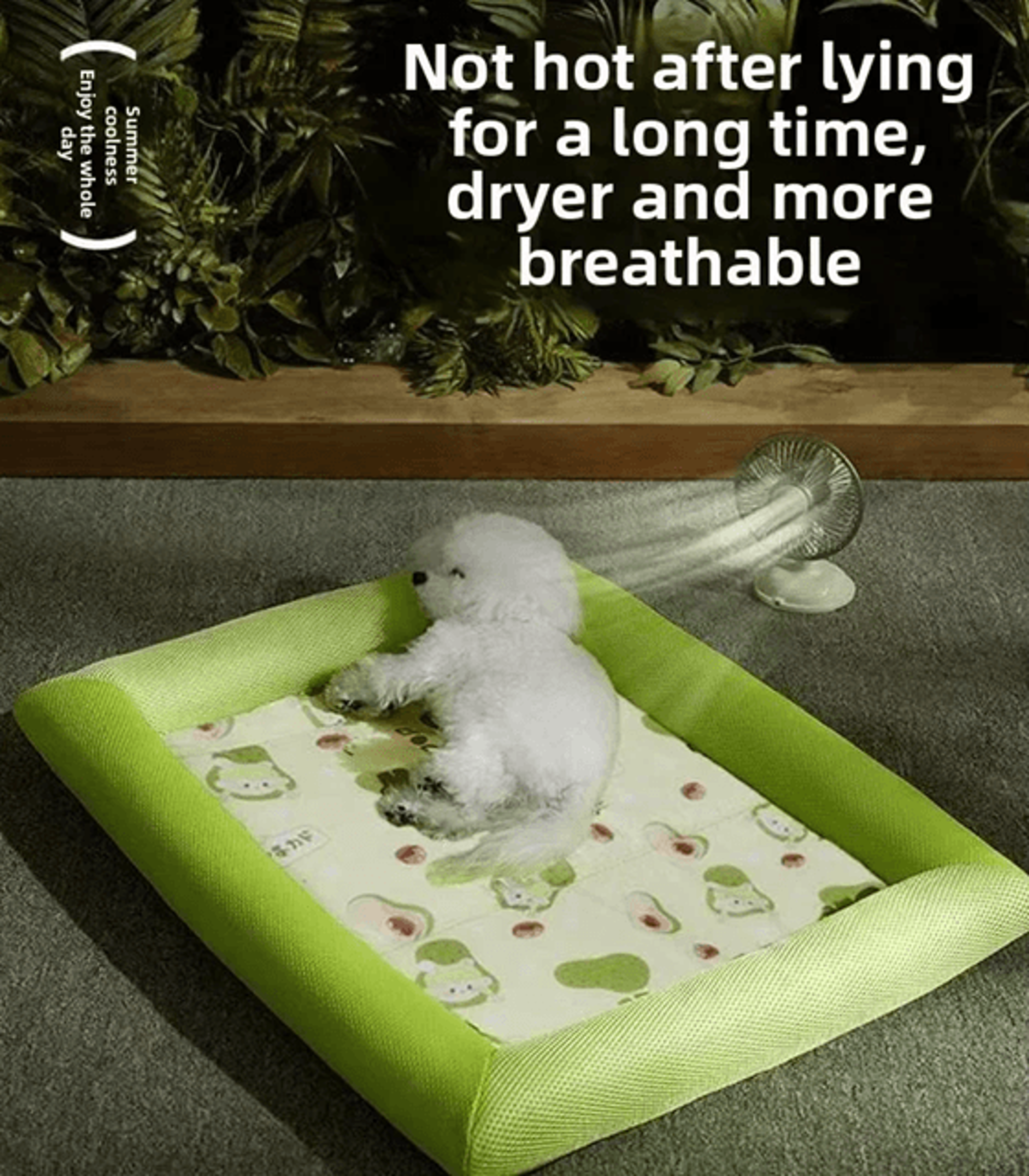 cooling dog bed mat for summer pet comfort