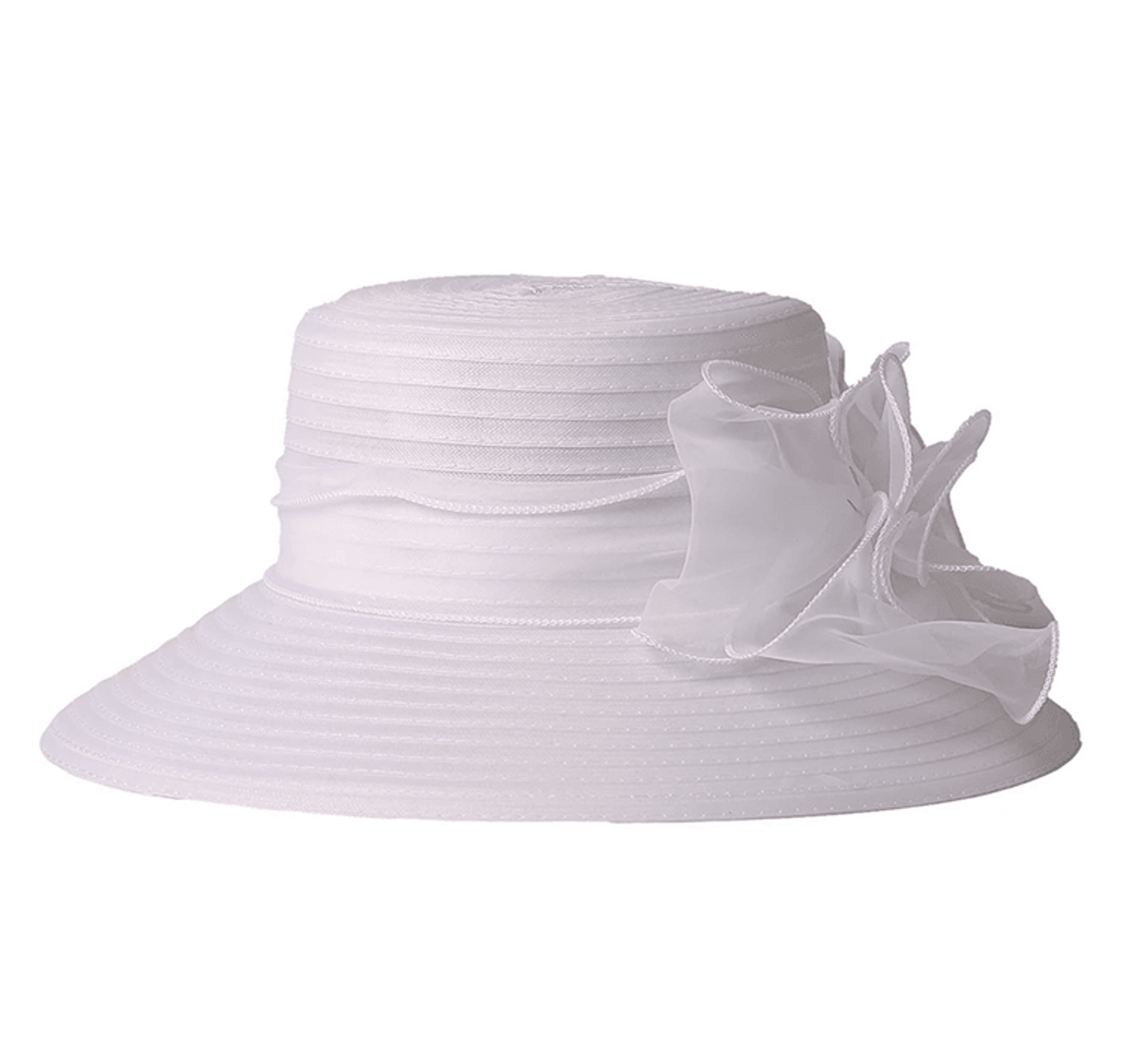 elegant wide brim church hat for women floral royal wedding sun hat