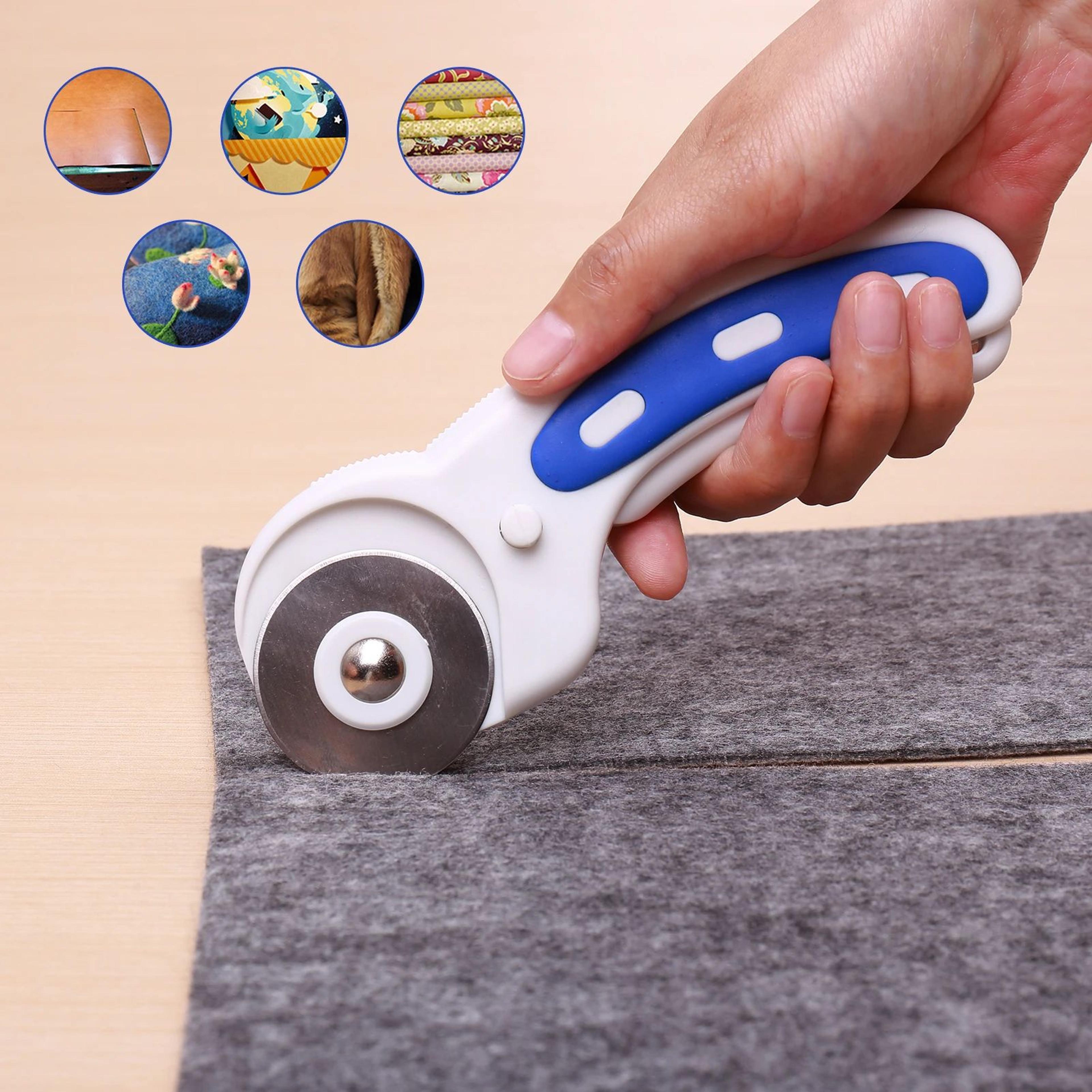 45mm rotary fabric cutter ergonomic sewing and quilting precision cutting tool