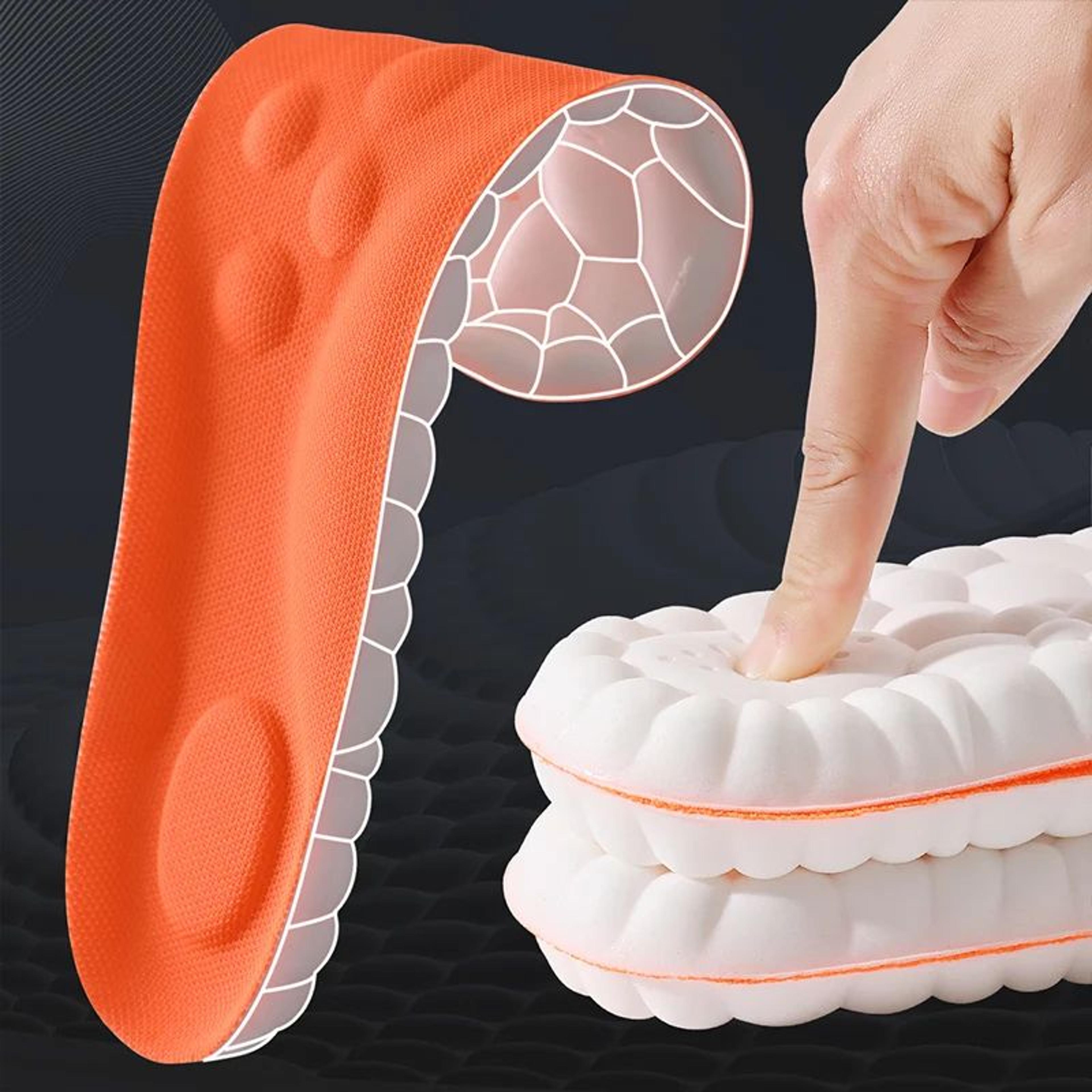 latex arch support sport insoles breathable shock absorbing shoe inserts