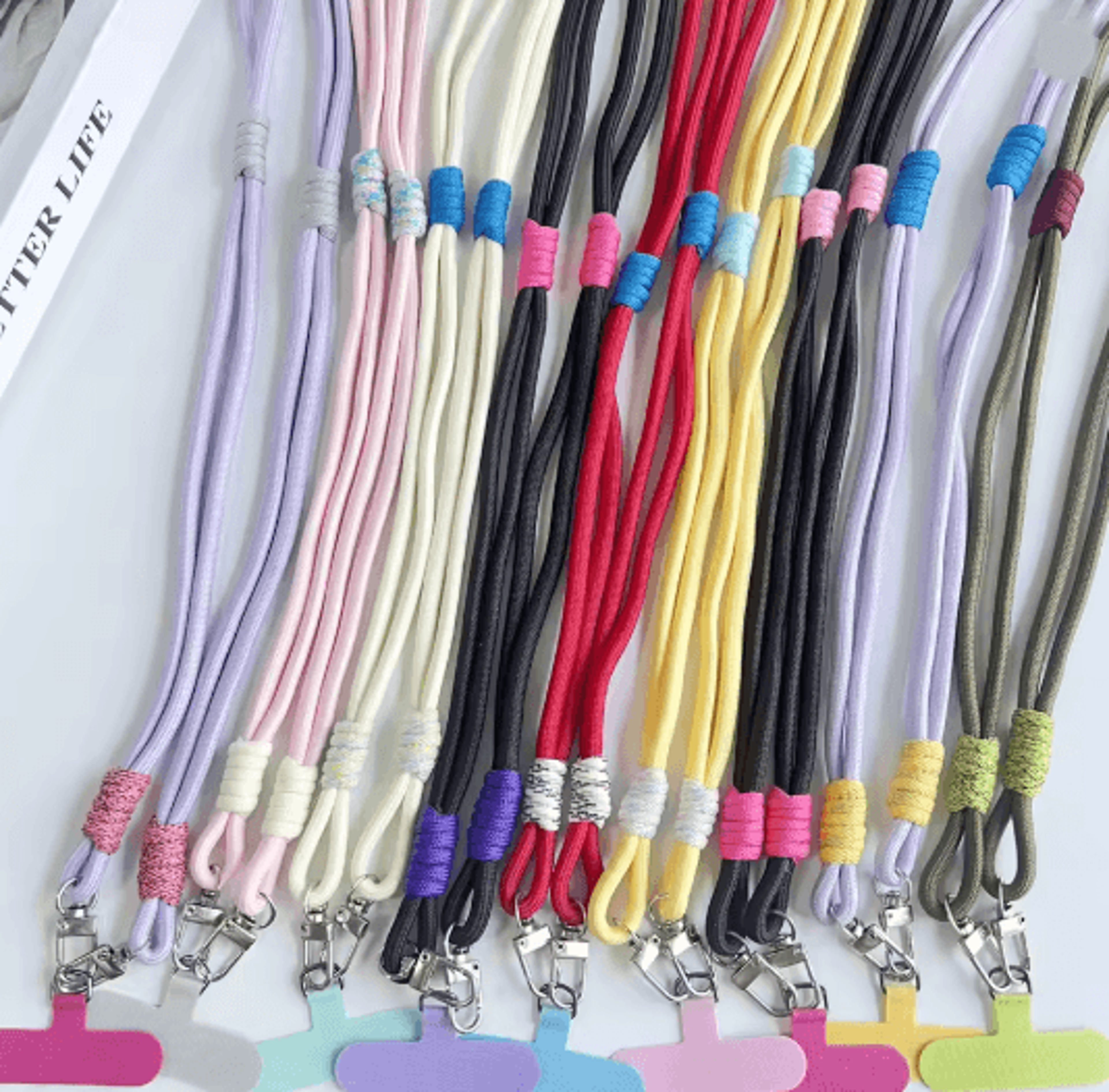 personalized double color crossbody phone lanyard strap adjustable universal phone strap
