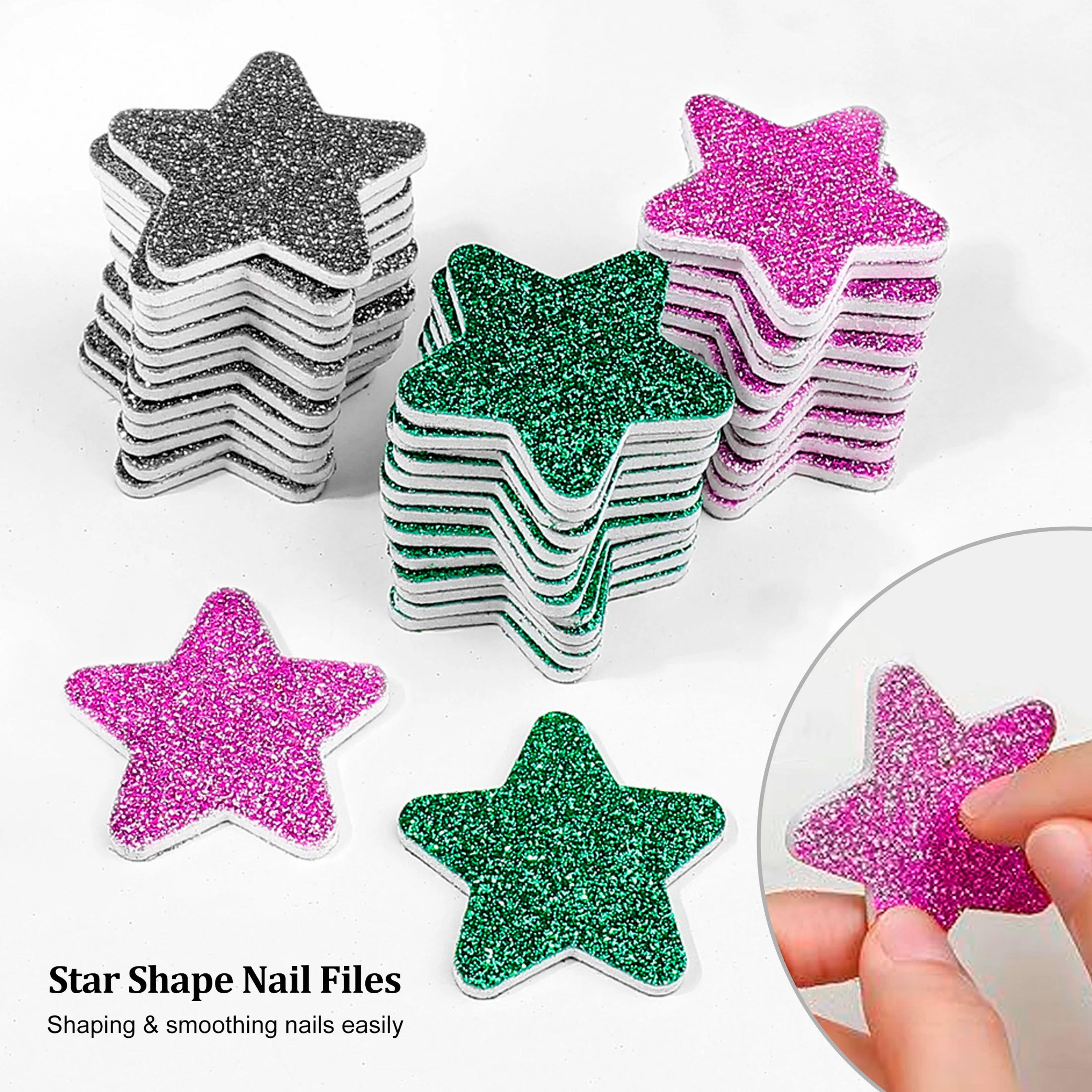 Christmas Nail Files Professional Manicure Pedicure Nail Art File Set 20 Pack