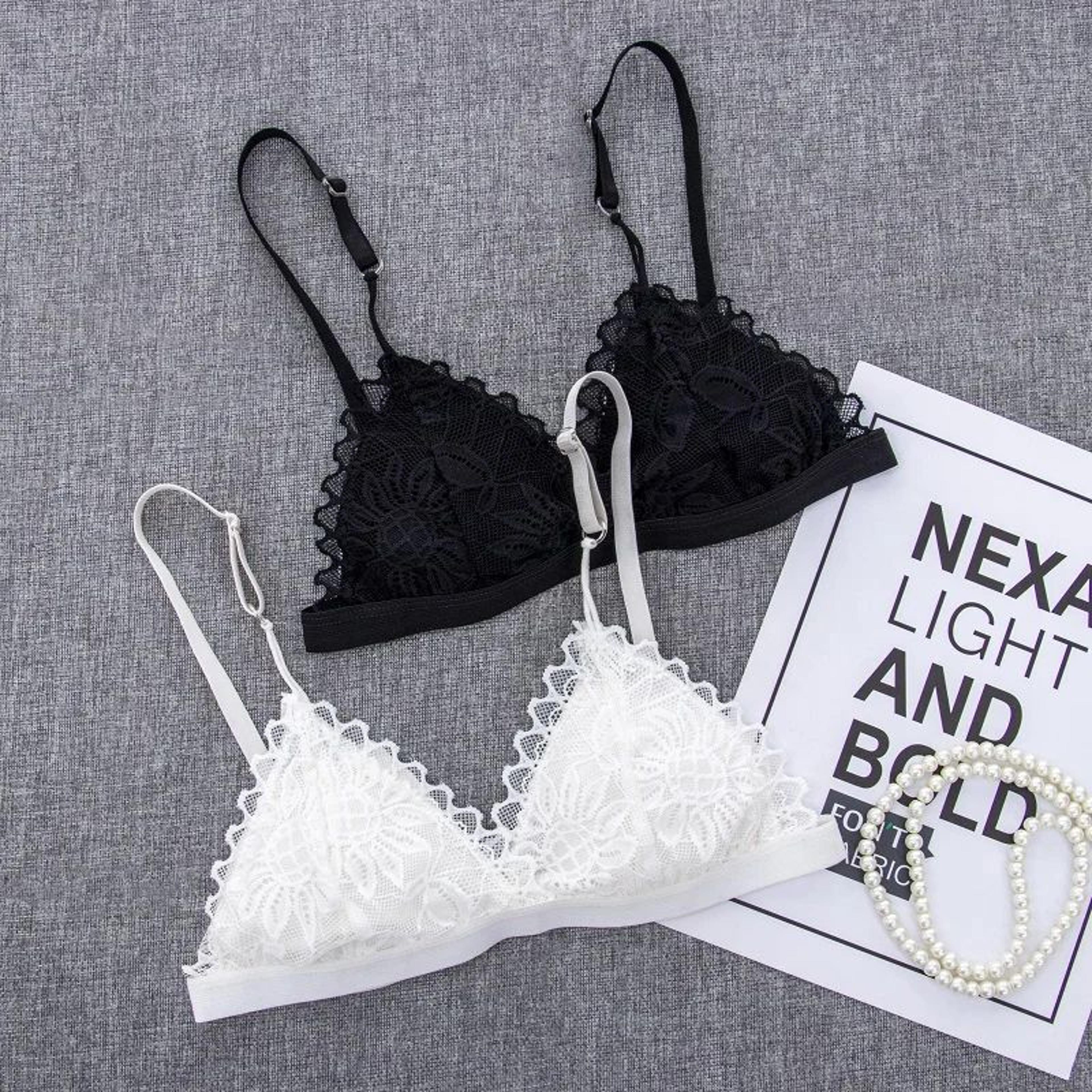 lacewhisper wireless lace bralette ultra thin sexy bra for women