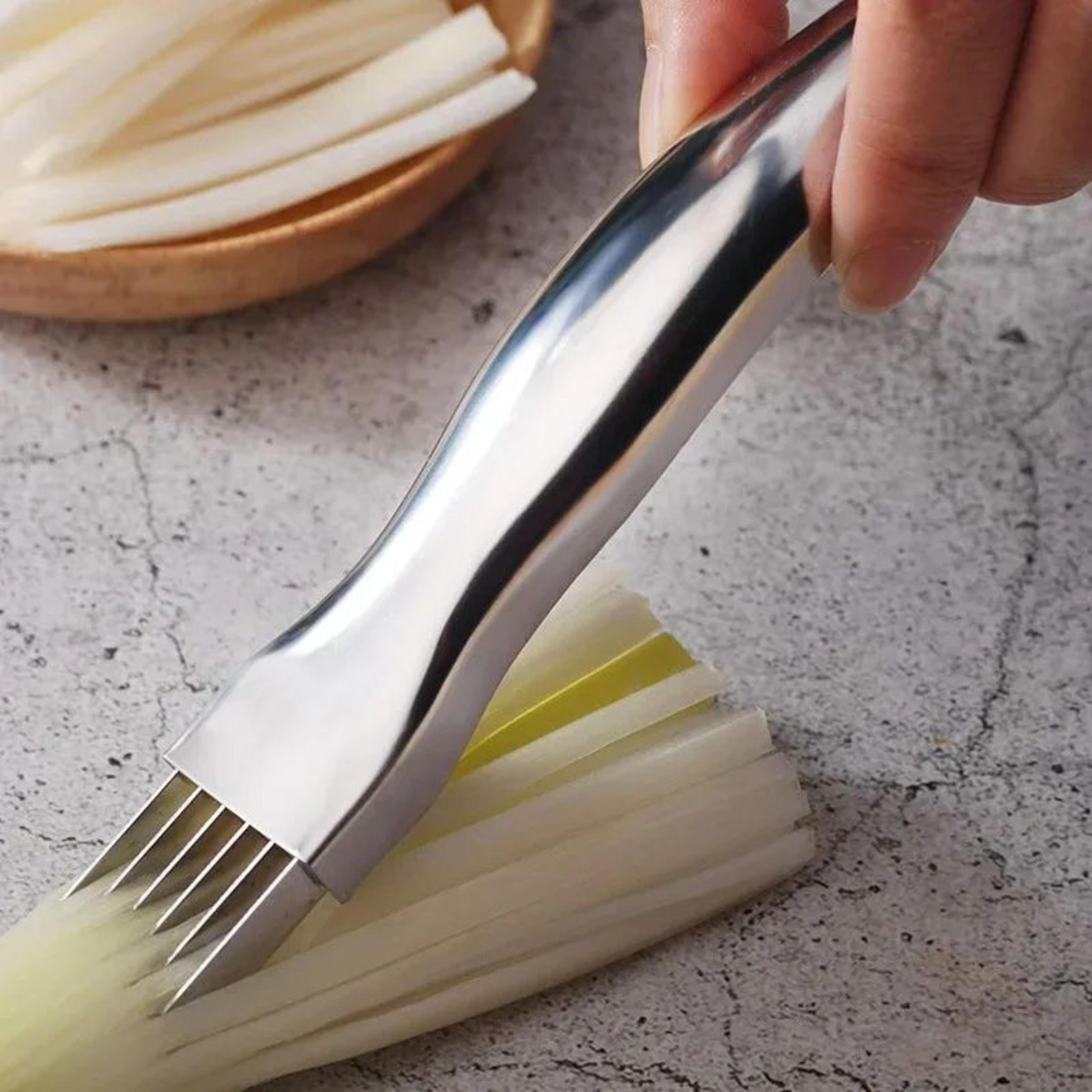 multi blade herb scissors knife for fast green onion and vegetable slicing