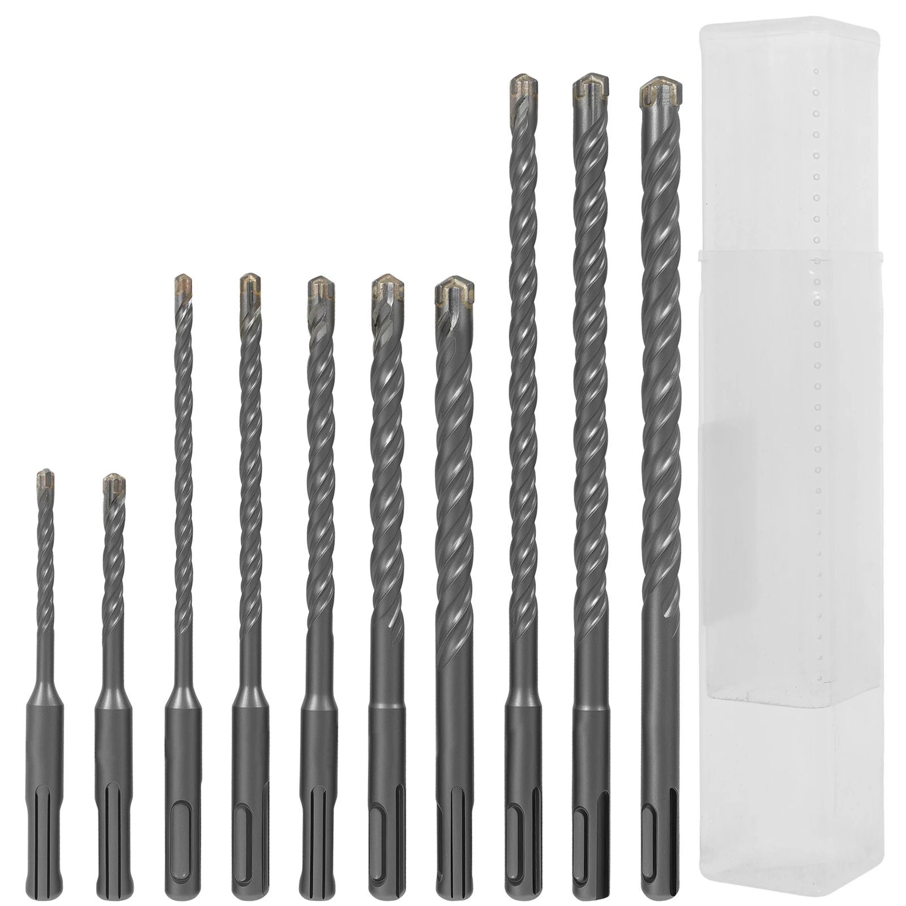 SDS Plus Hammer Drill Bit Set for Concrete Stone and Masonry