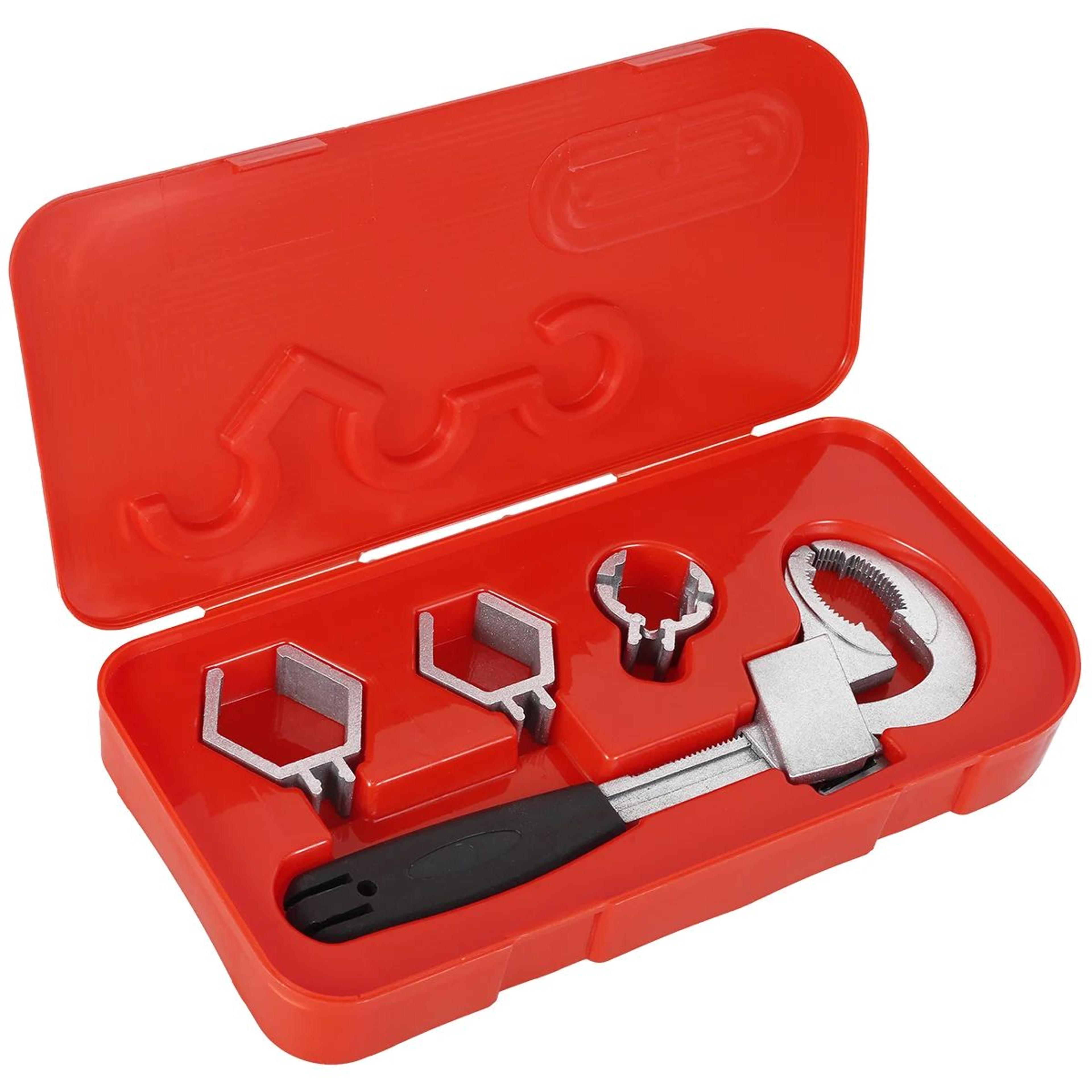 4 in 1 adjustable faucet wrench multifunction plumbing tool for sink and pipe repair
