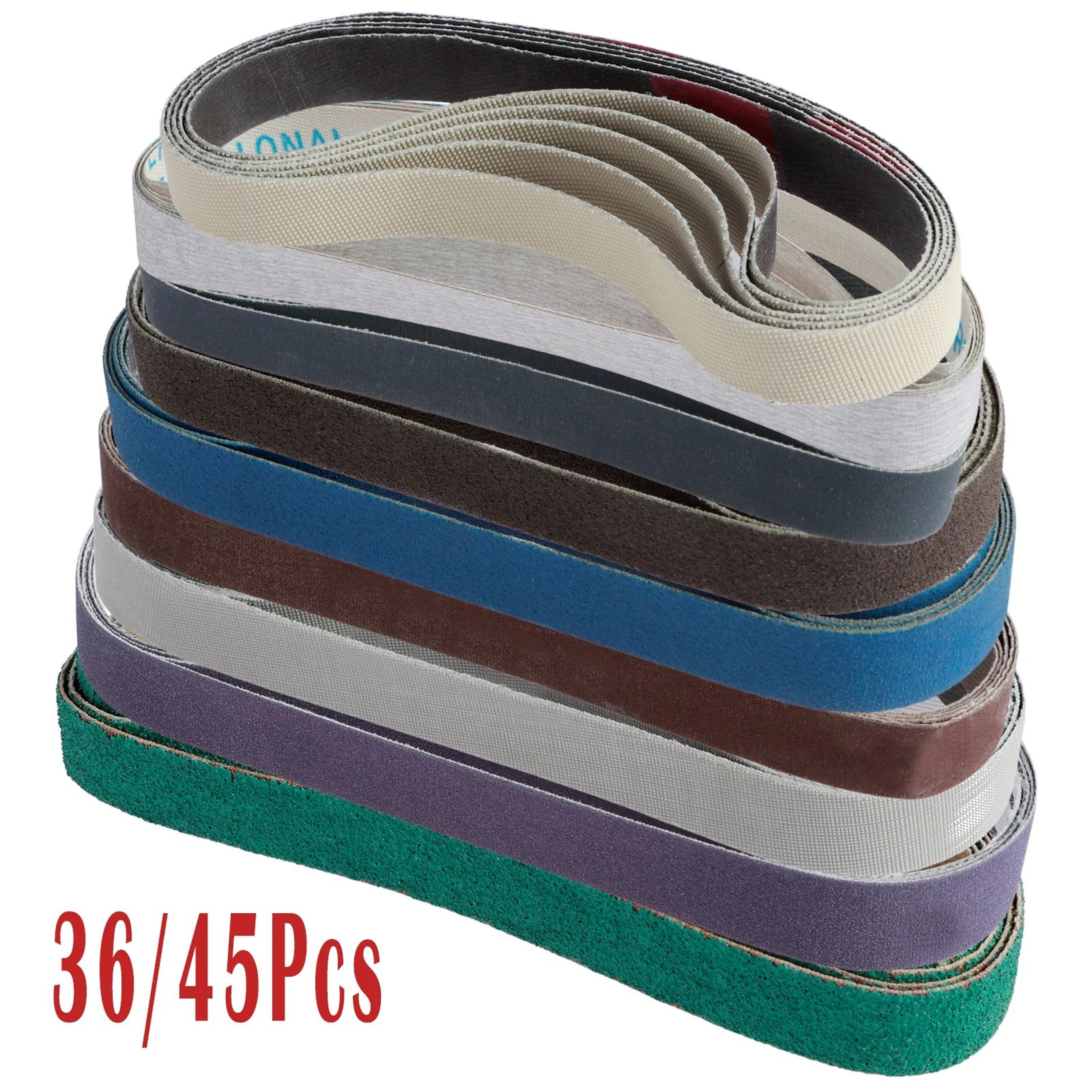 premium sanding belts set for sharpening grinding and polishing with assorted grits