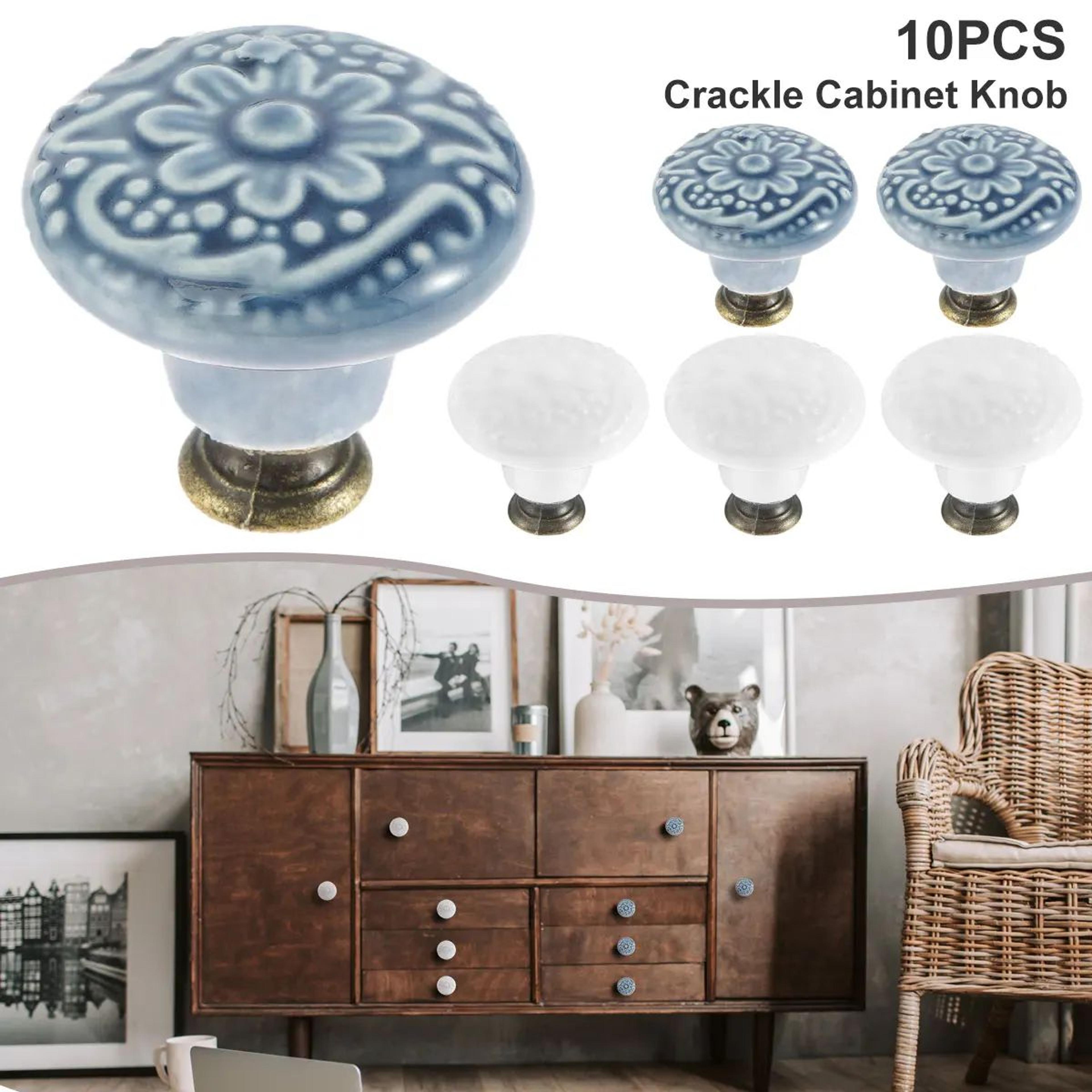 vintage ceramic cabinet knobs set drawer pull handles for kitchen closet and furniture