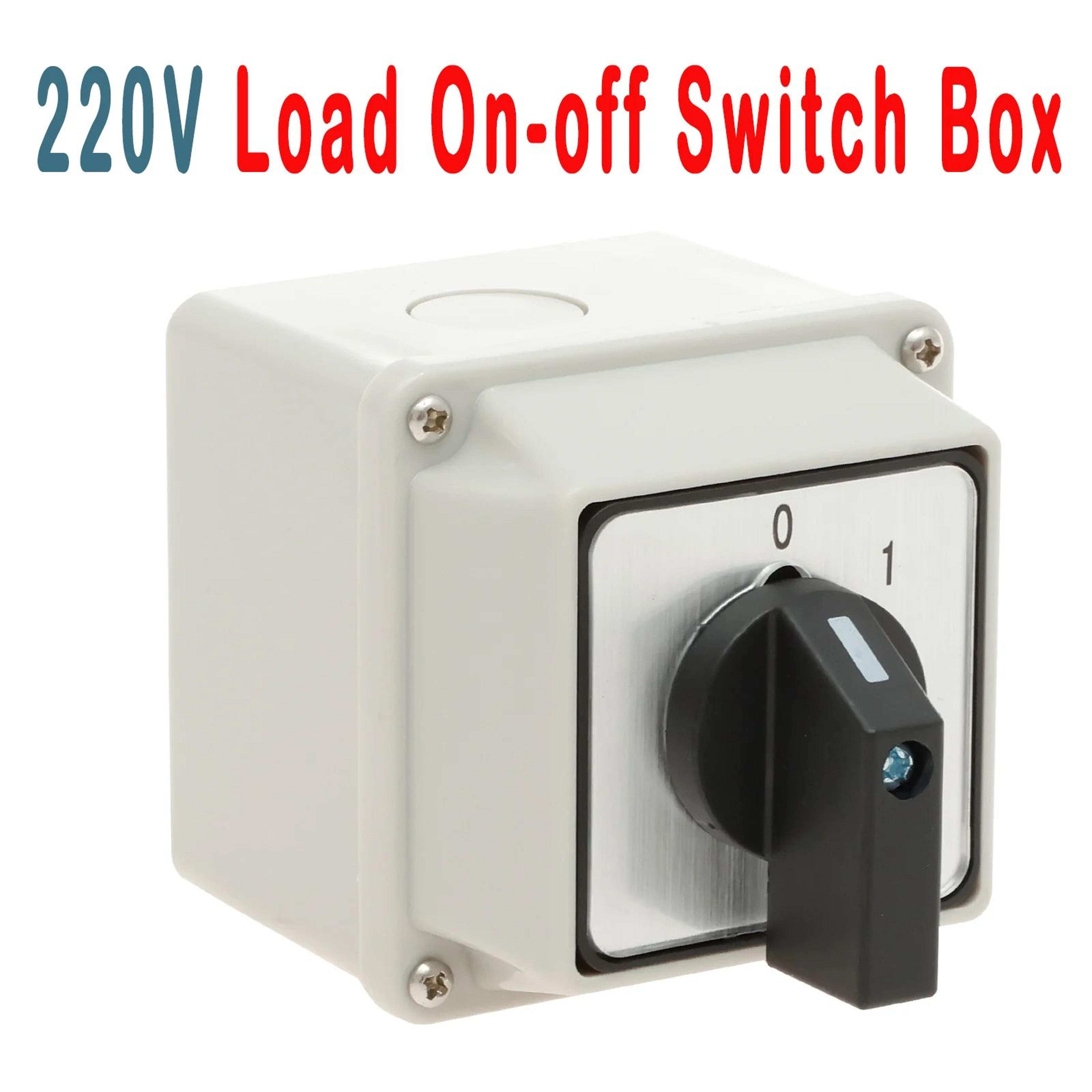 waterproof rotary switch 220v on off power control box flame retardant safety switch