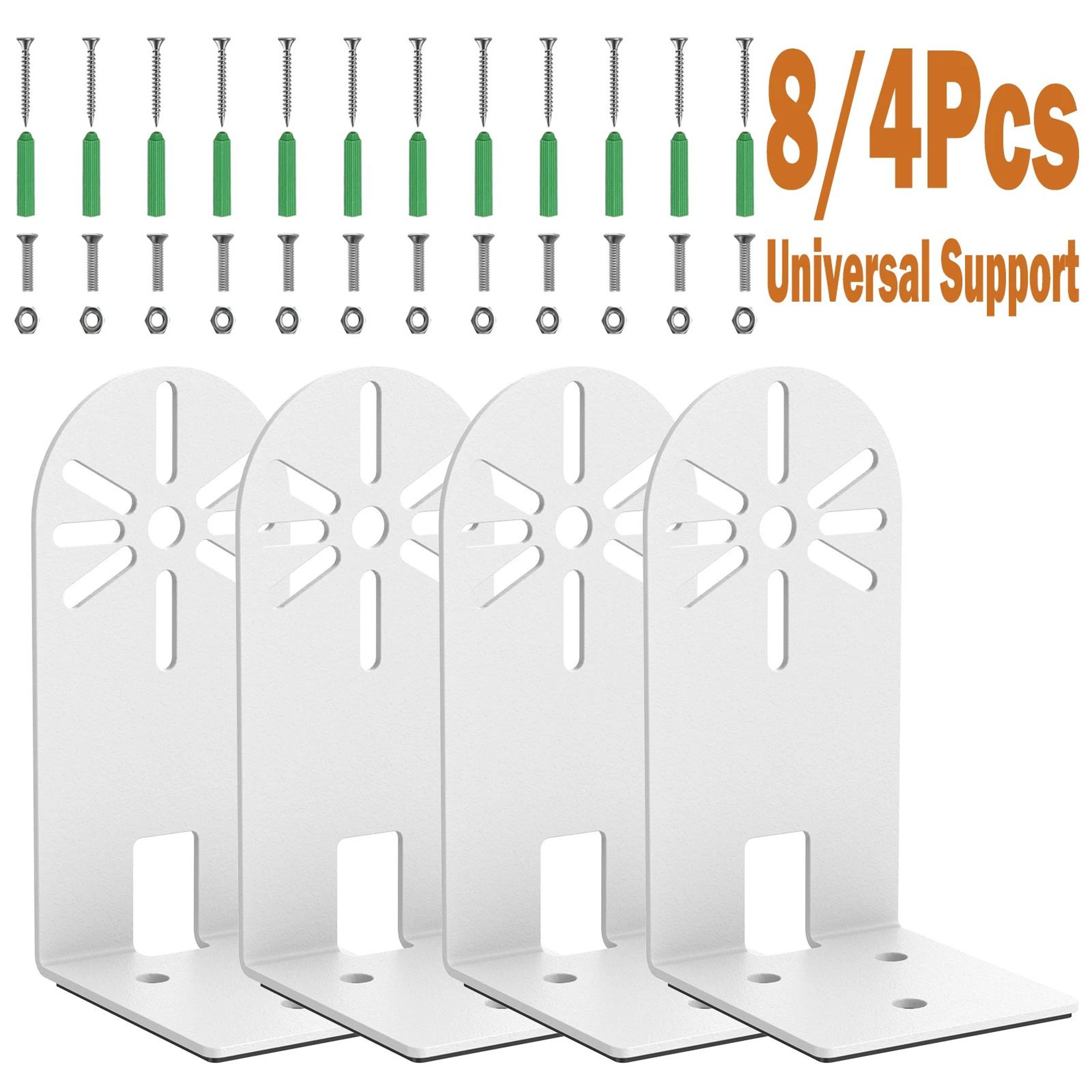 heavy duty l shape camera wall mount bracket set for cctv and ptz systems