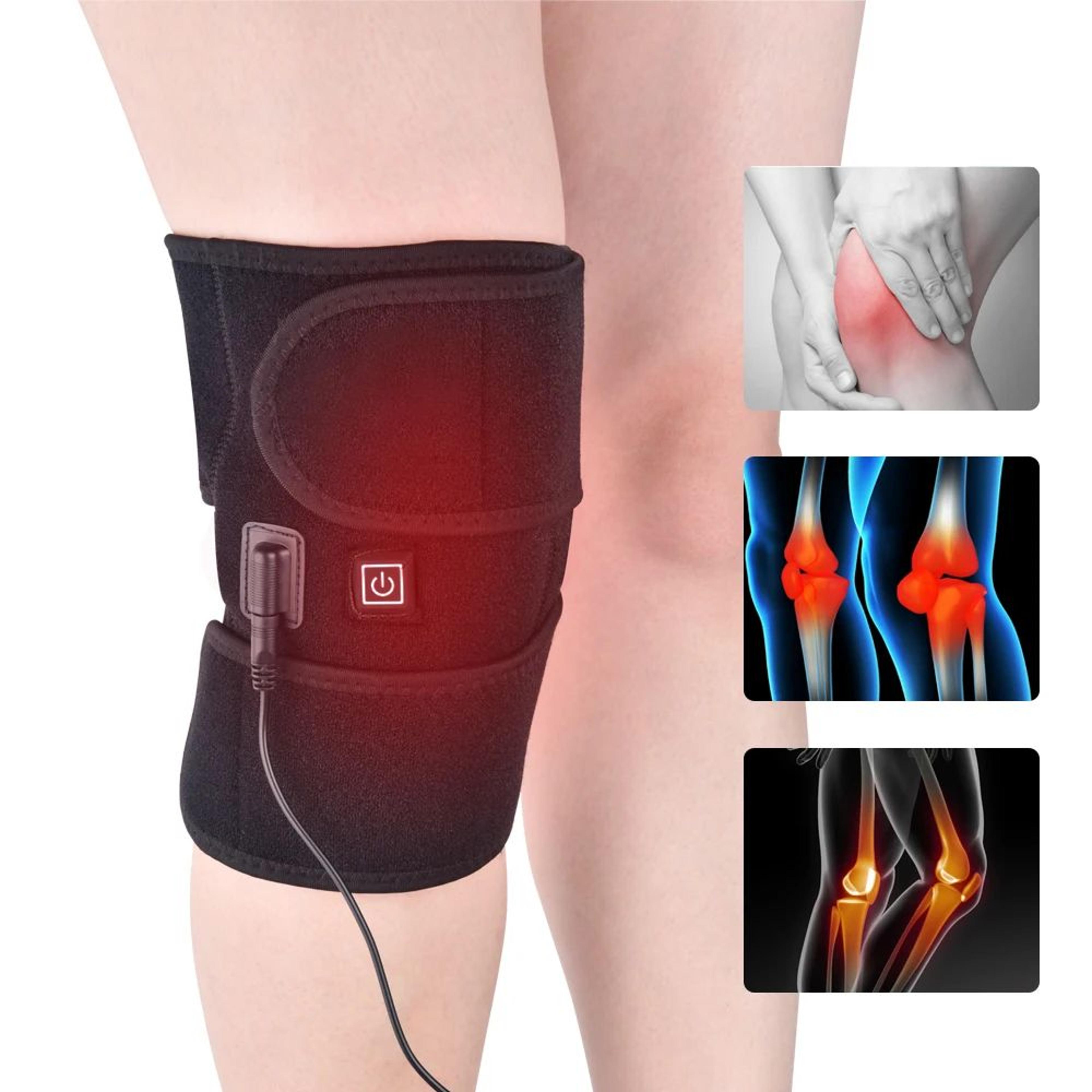 electric knee massager heating therapy pad for leg recovery and comfort