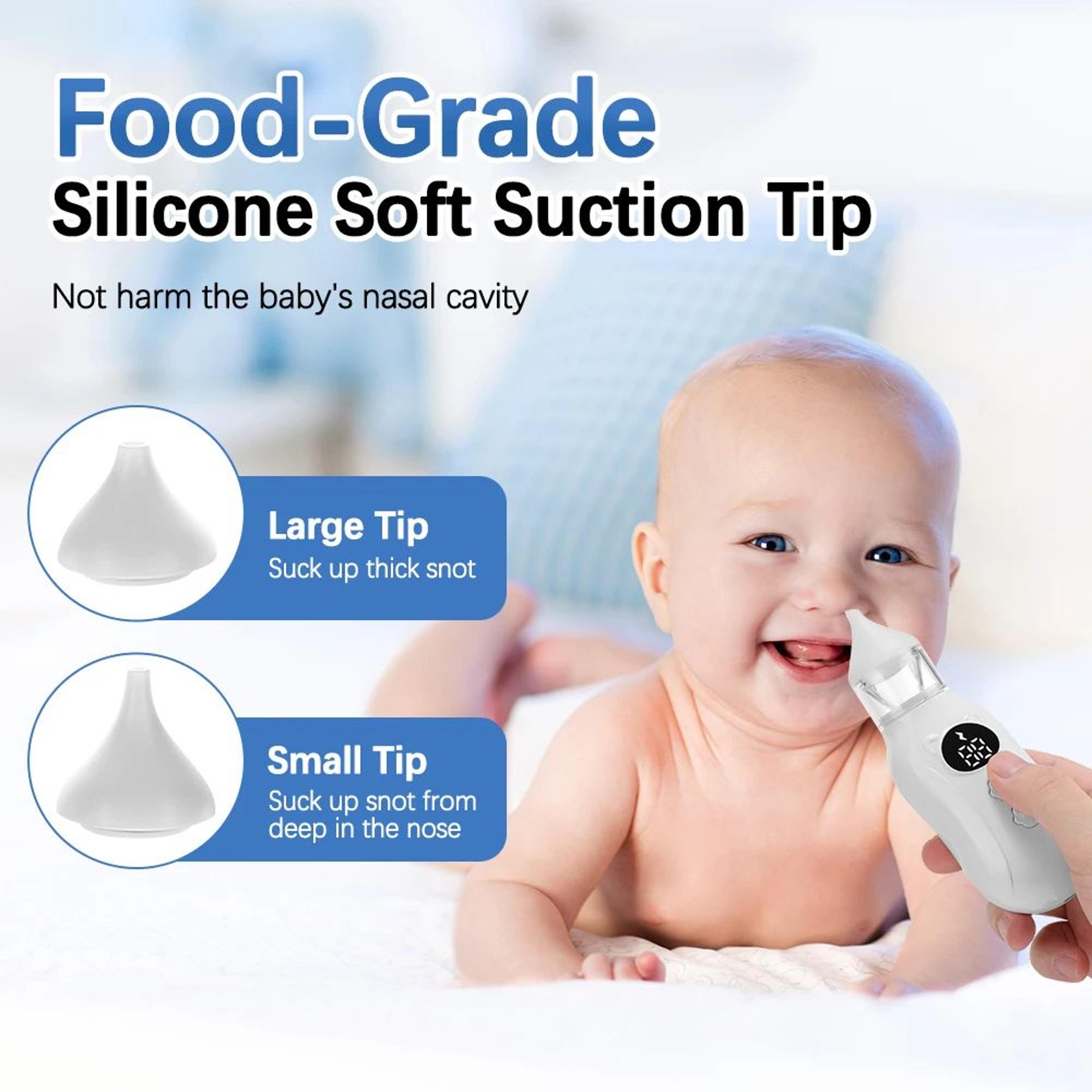 electric baby nasal aspirator quiet 9 level nose cleaner for infants