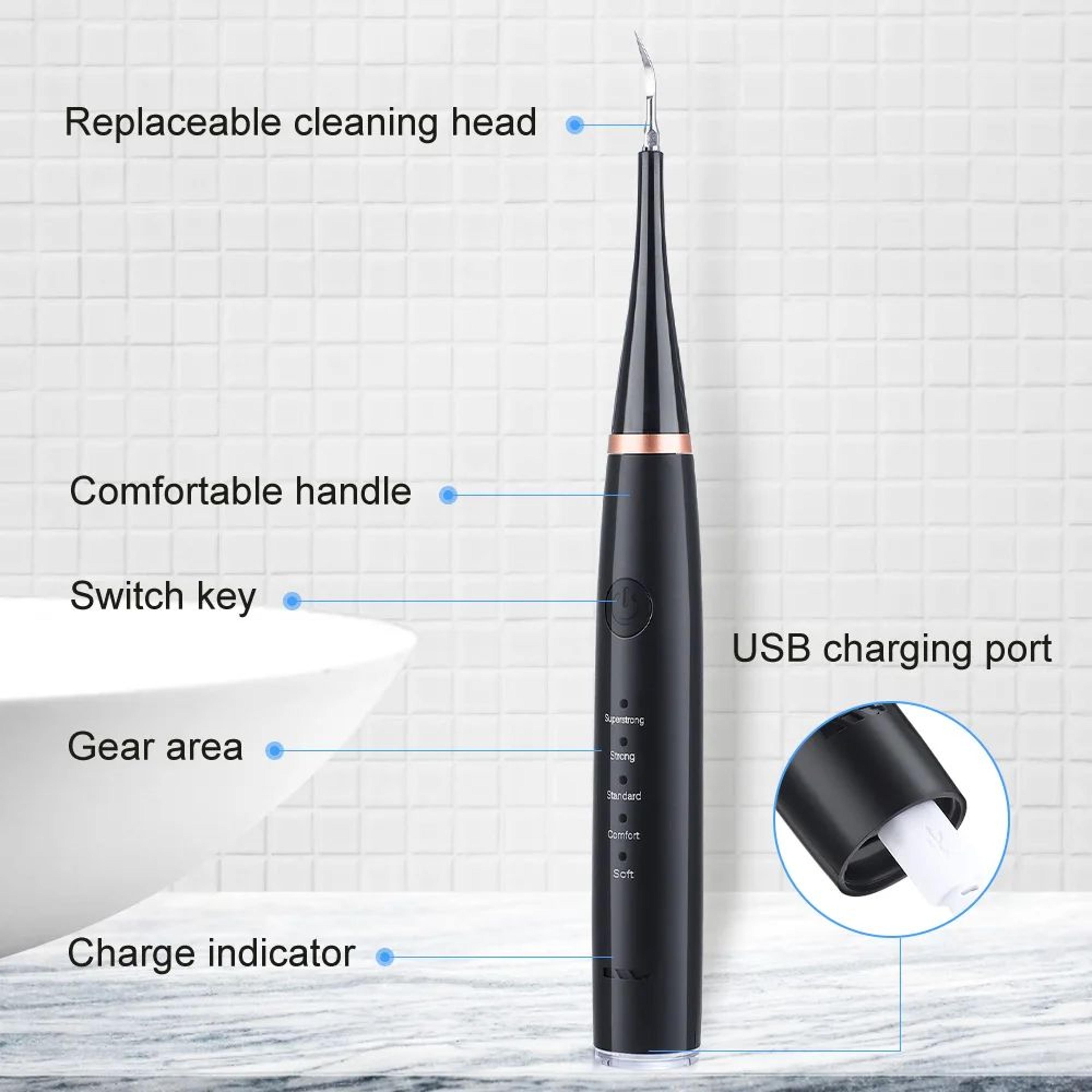 Ultrasonic Dental Scaler Electric Plaque and Tartar Remover Tooth Cleaning Device