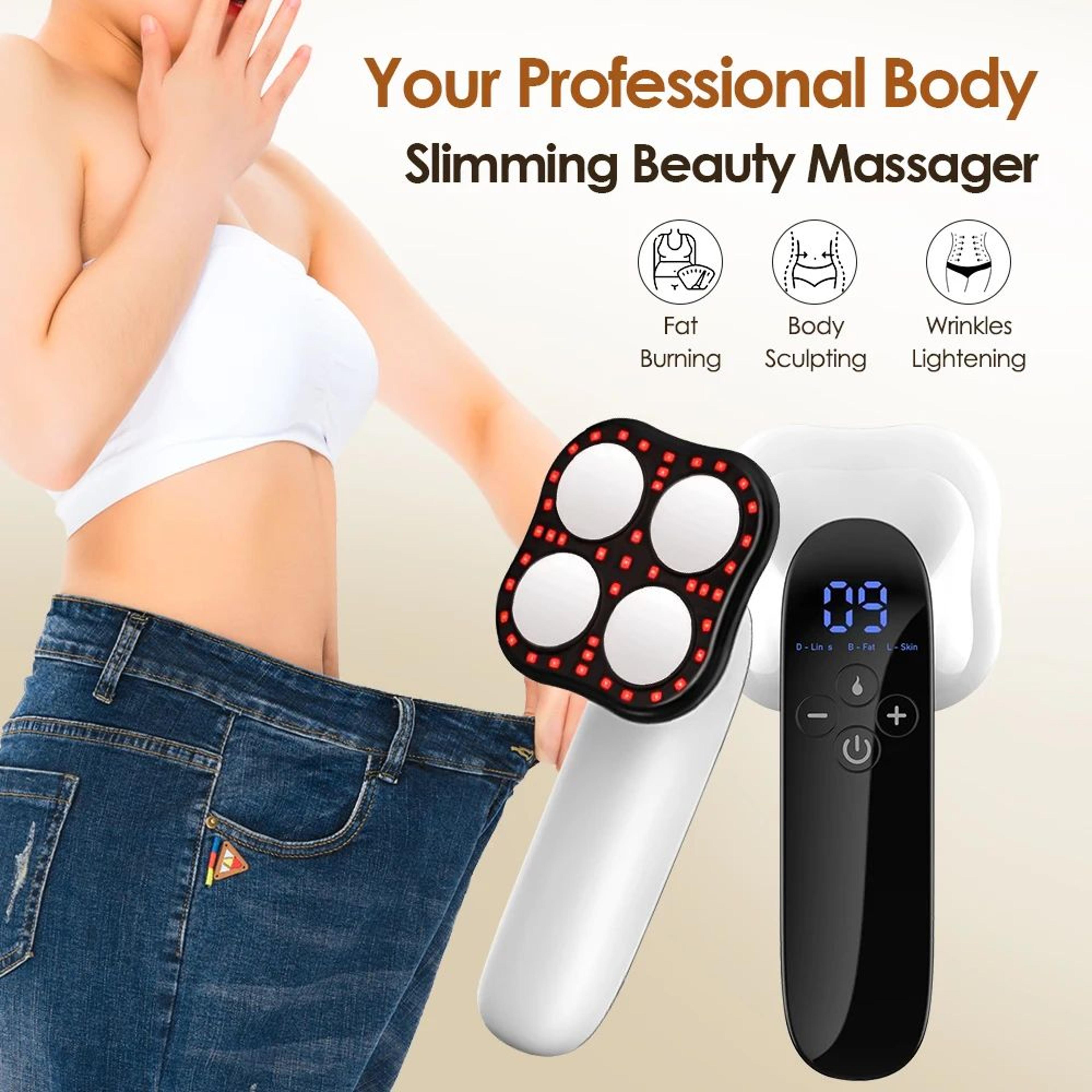 electric body massager for abdomen and legs deep tissue sculpting and relaxation device