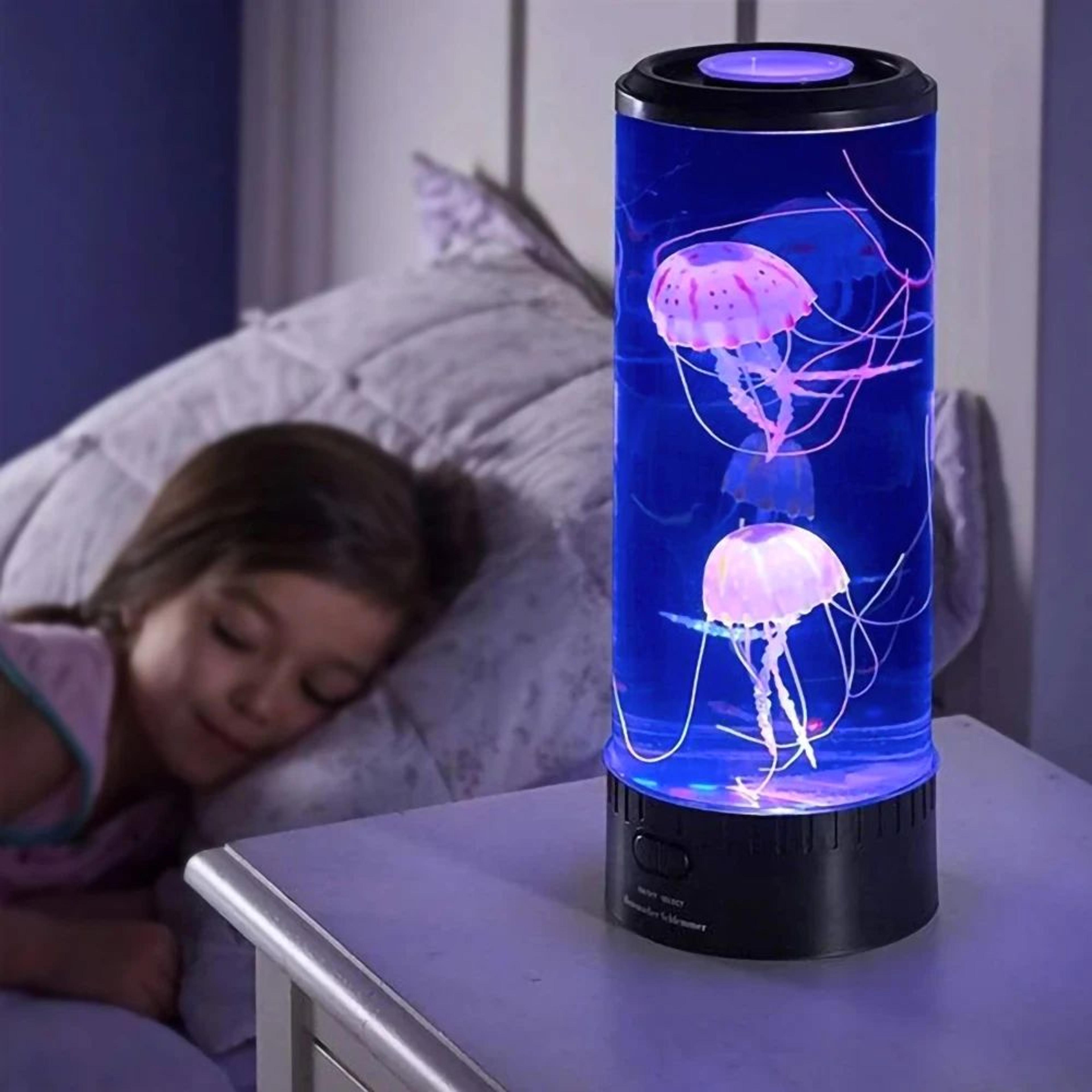 color changing jellyfish lamp led night light aquarium effect mood lamp