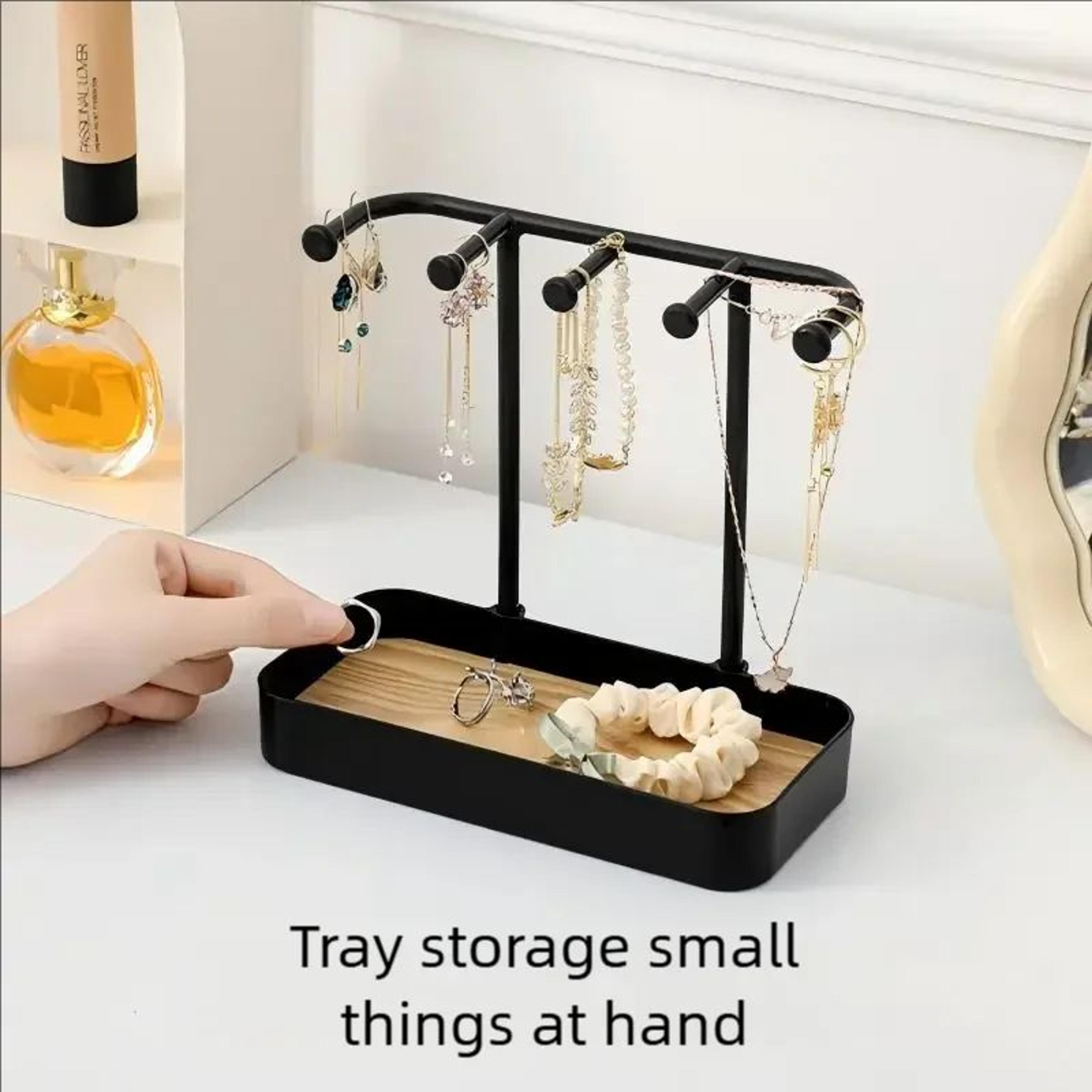 jewelry display organizer stand for earrings necklaces and rings