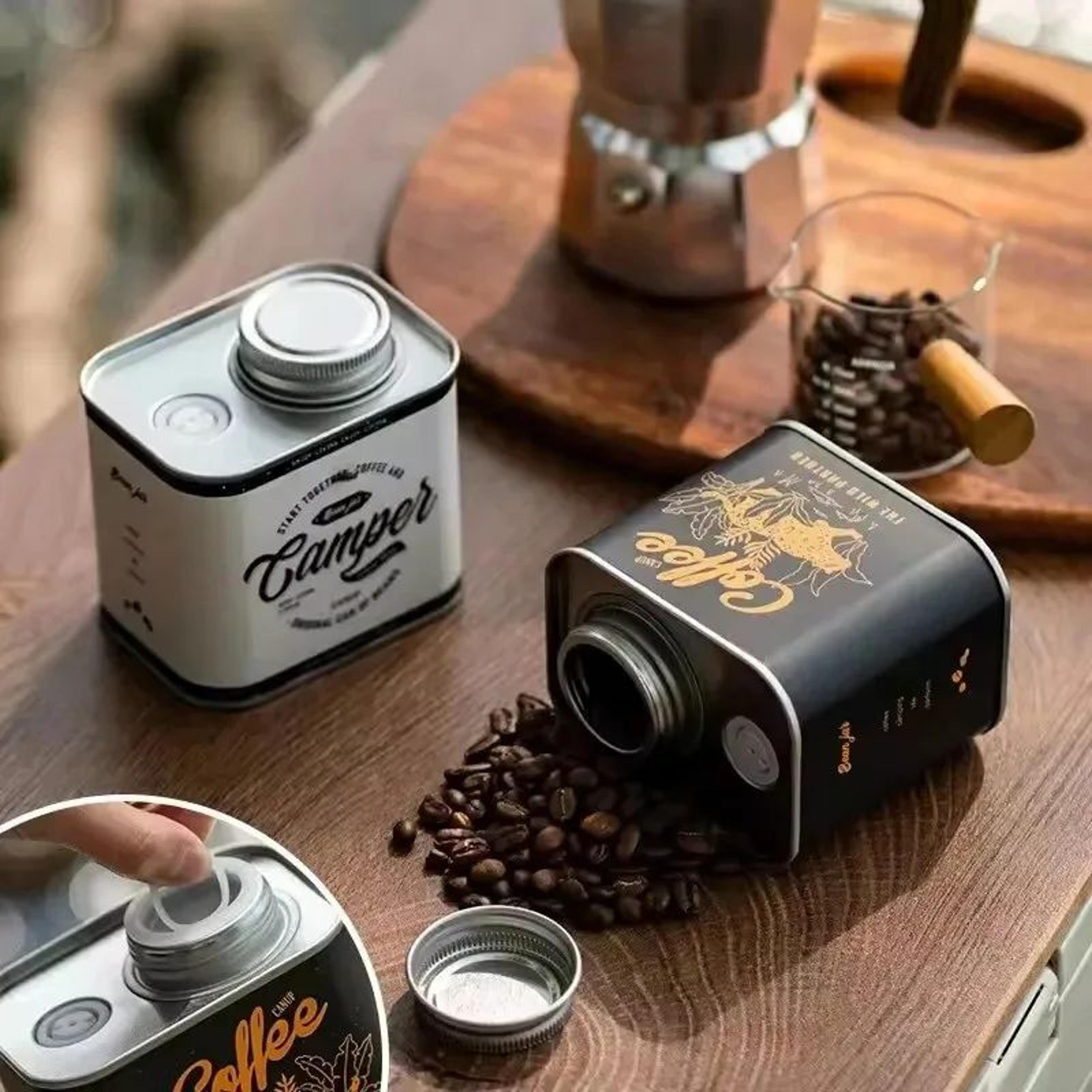 airtight coffee bean storage jar for freshness and moisture protection