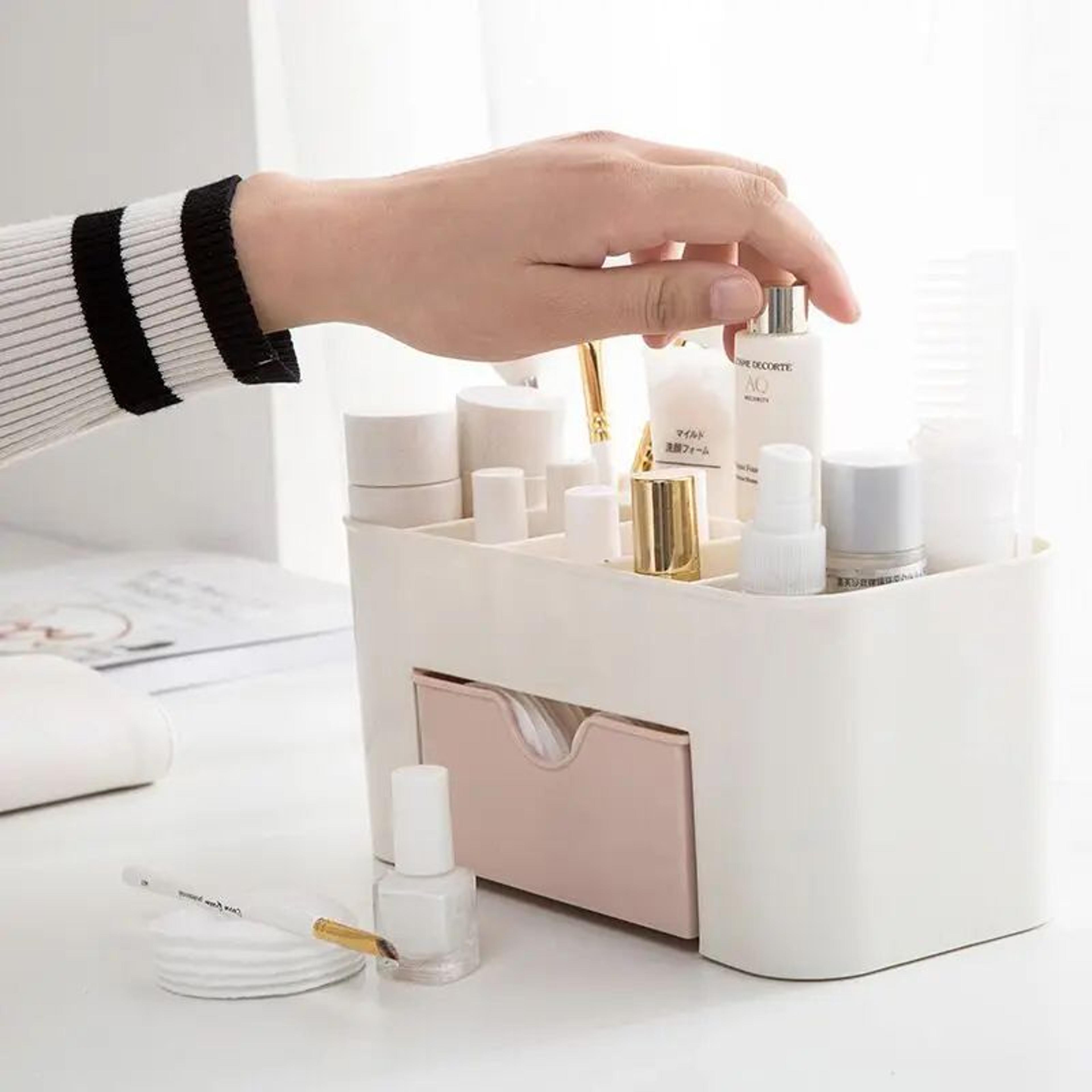 makeup organizer box with drawer cosmetic storage case vanity organizer
