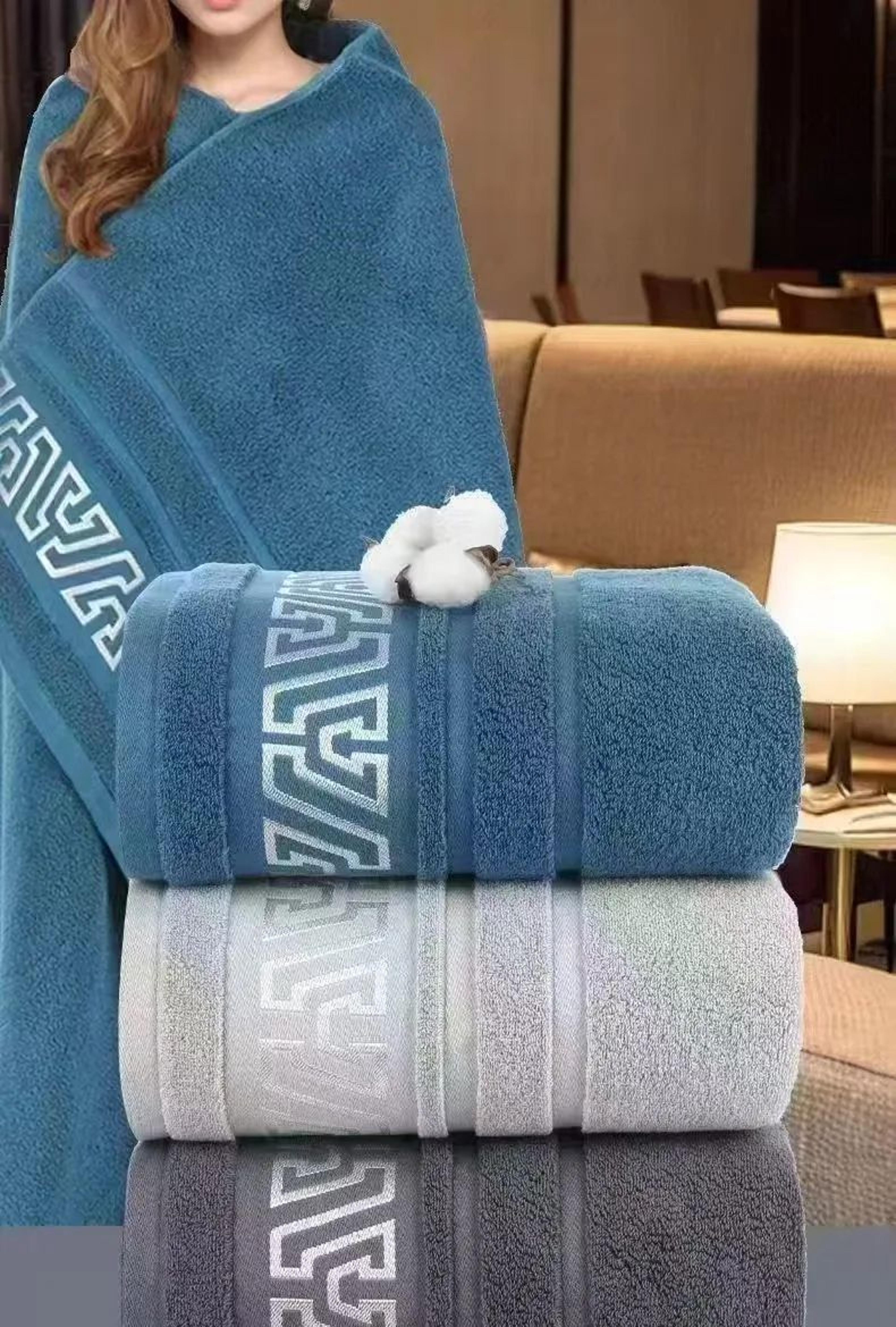 thick cotton bath towel ultra soft absorbent large quick dry towel