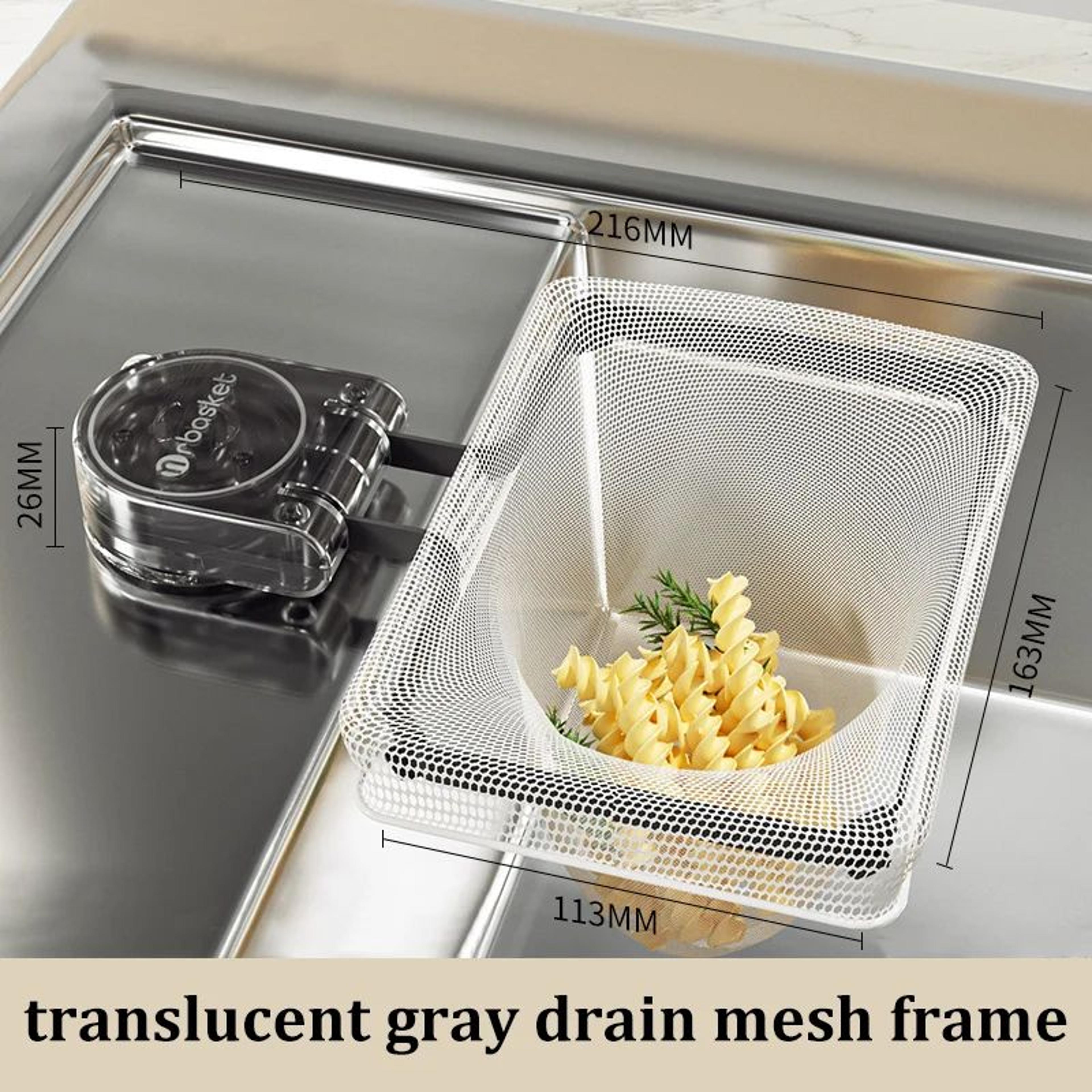 kitchen sink drain filter rack with suction cup holder