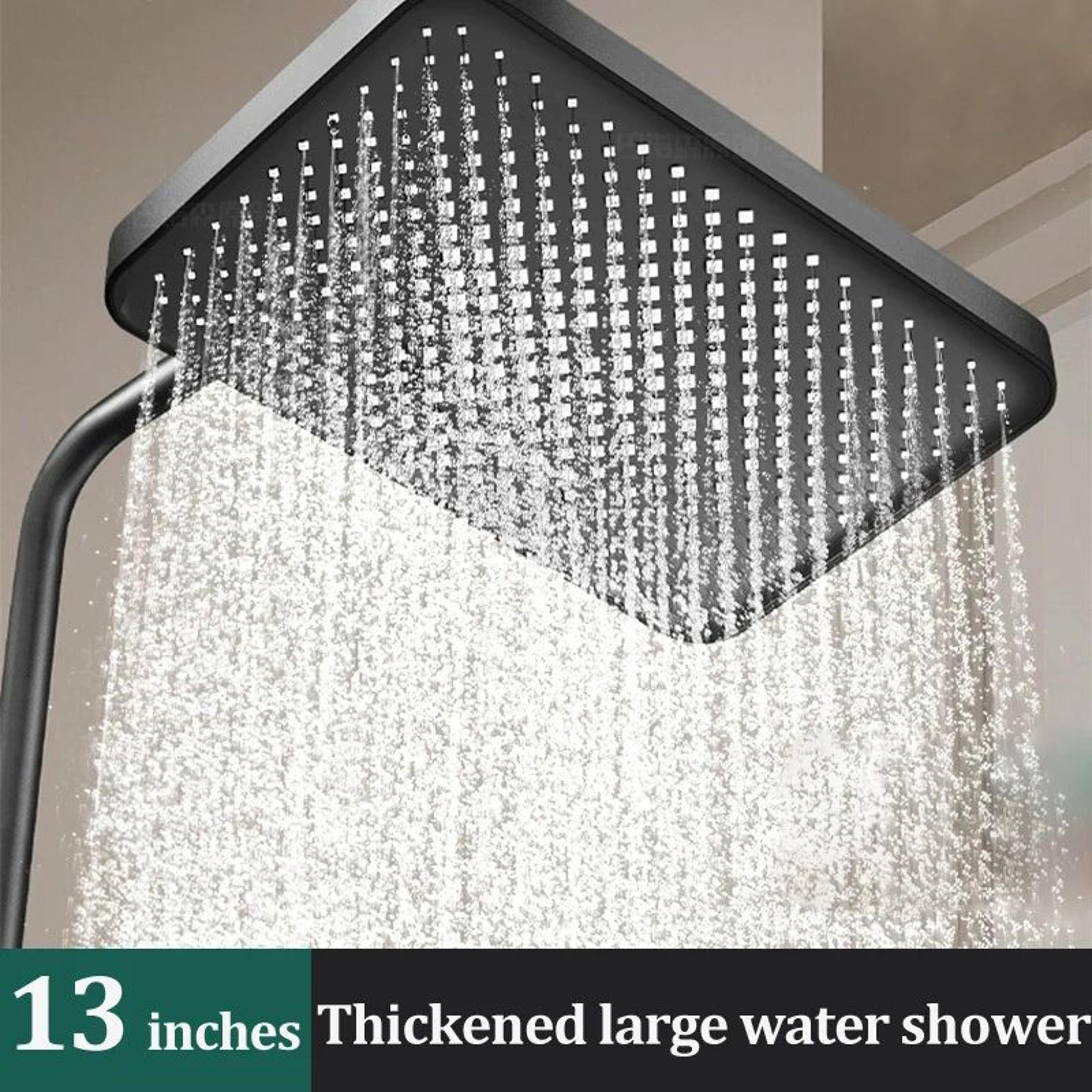 large high pressure rainfall shower head wide coverage bathroom sprayer