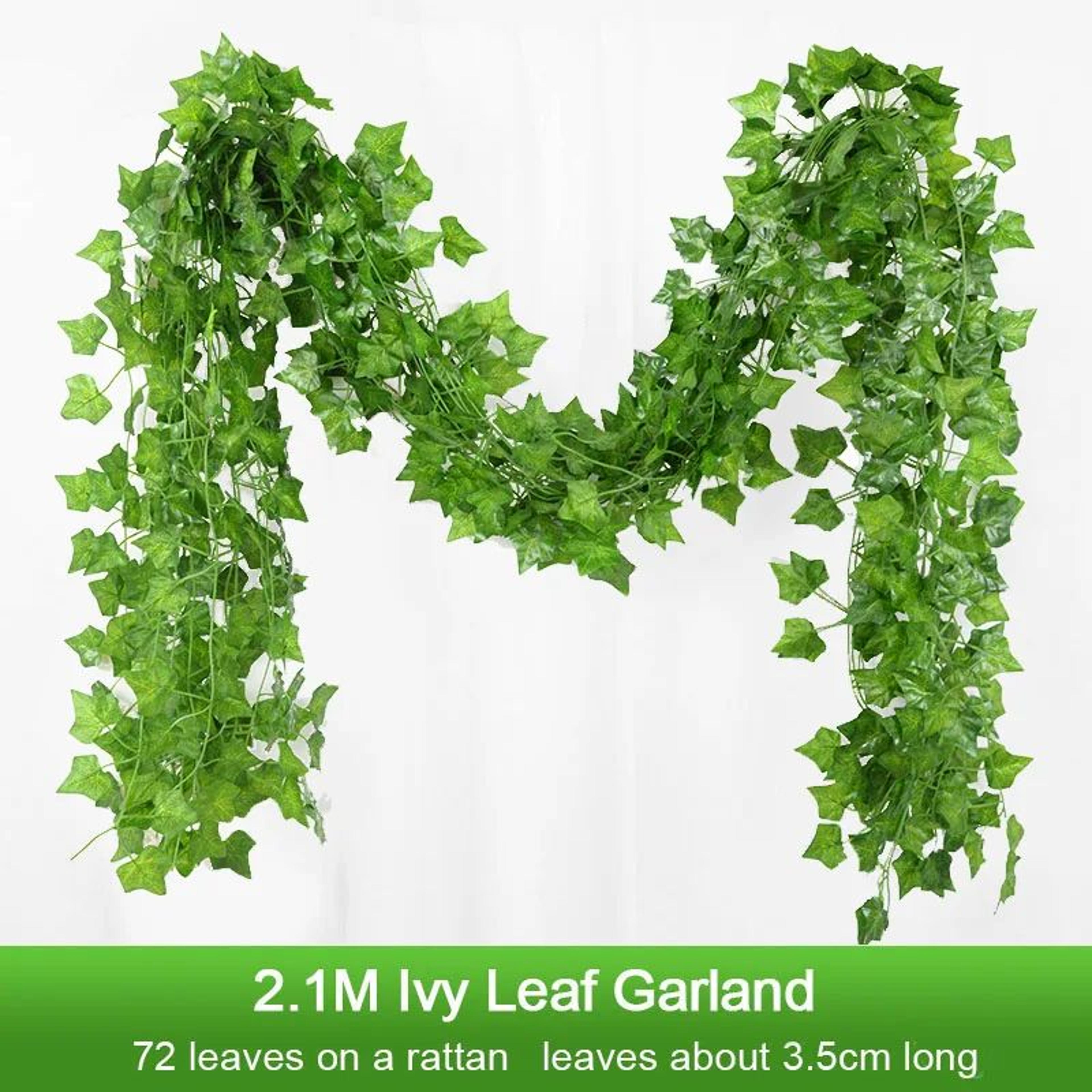 artificial ivy garland vine green wall hanging plant for home decor
