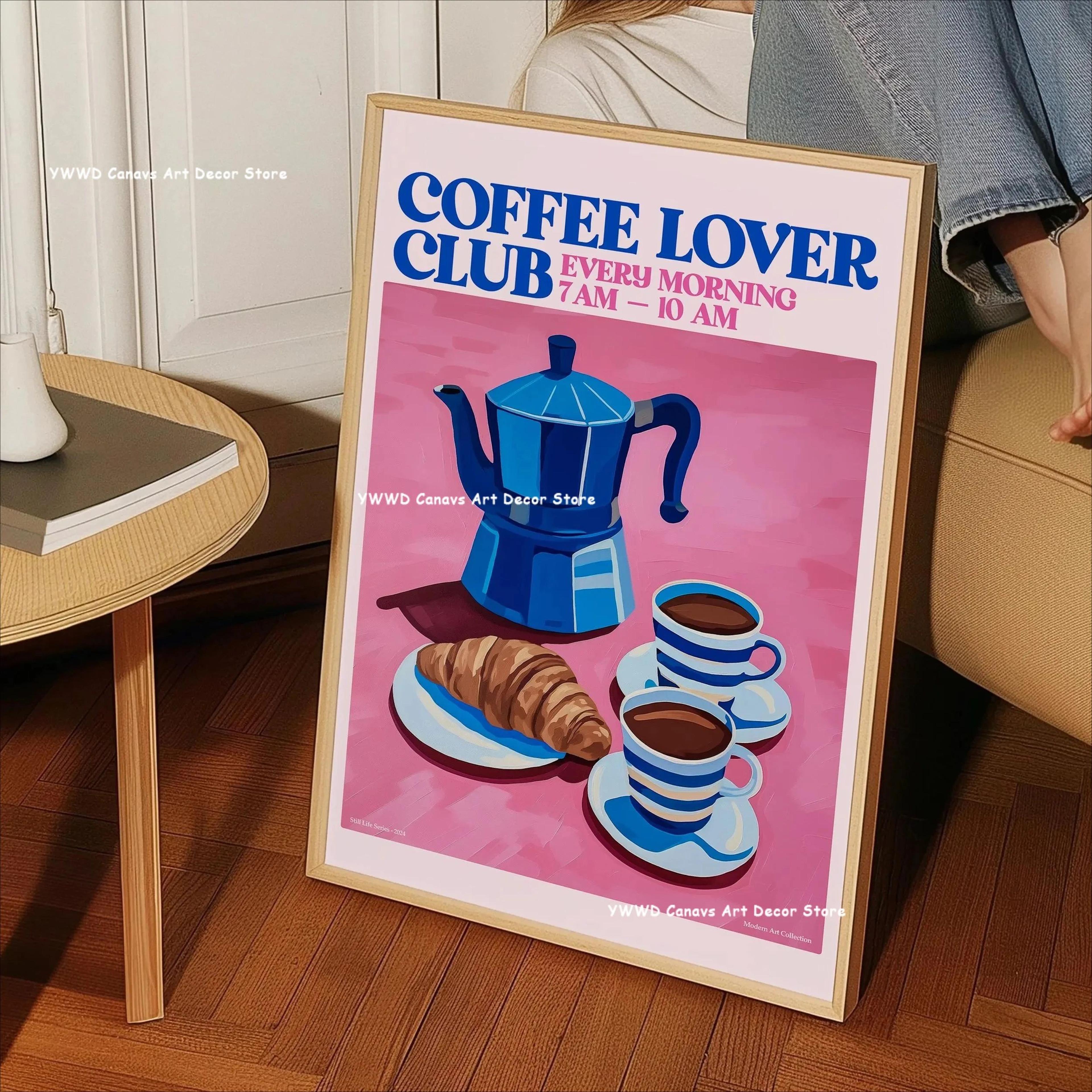 buongiorno espresso kitchen canvas wall art poster