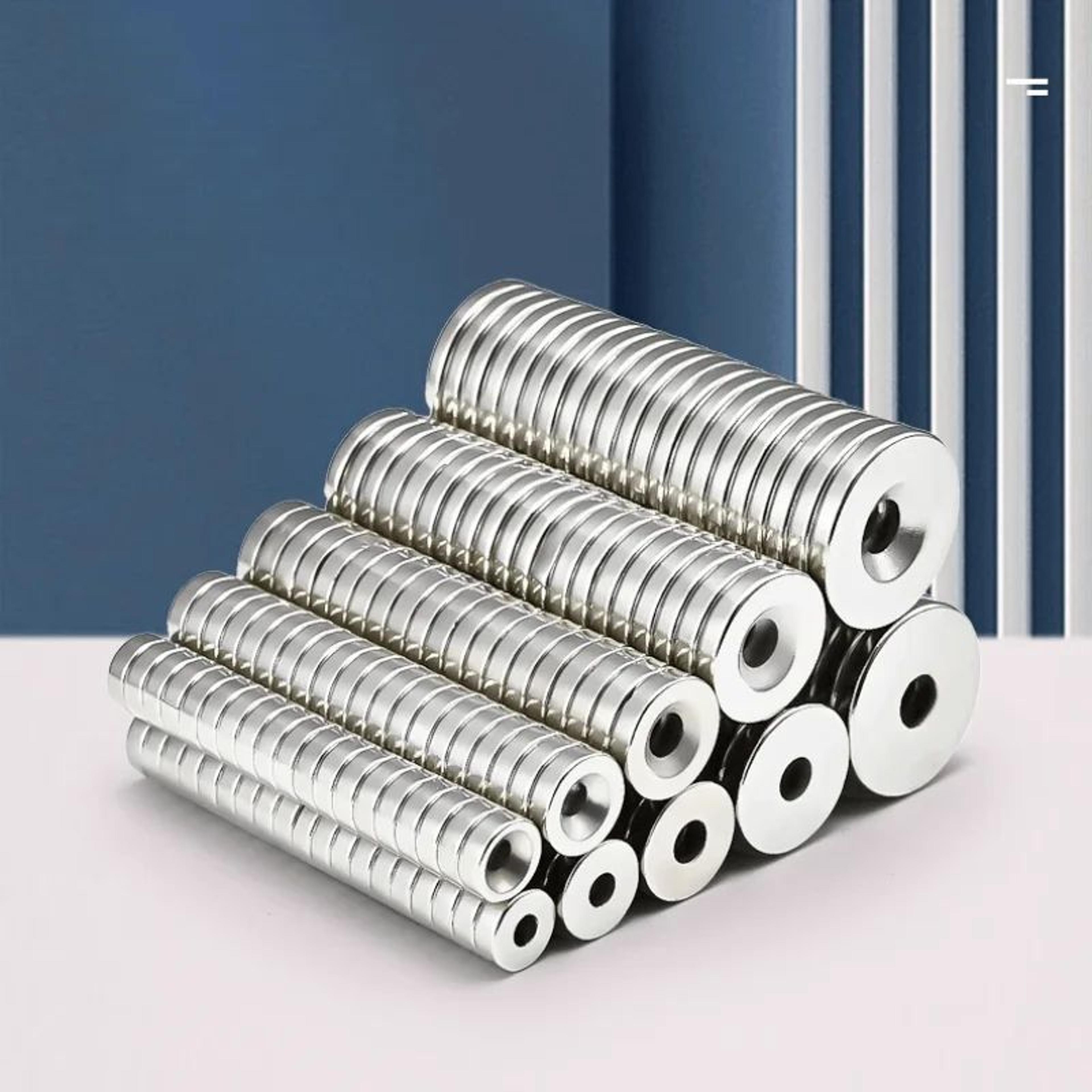 n52 countersunk neodymium magnets heavy duty mounting set