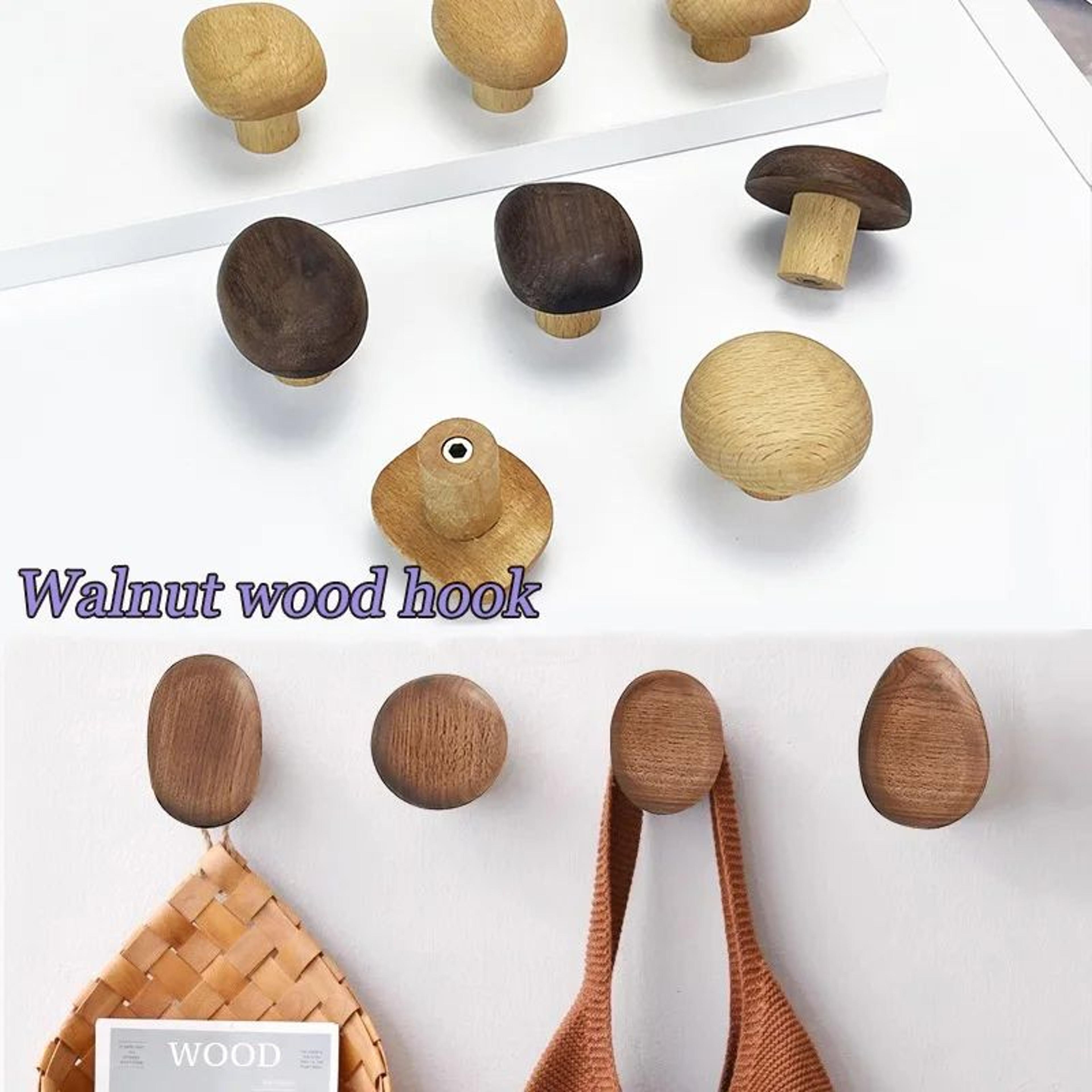 minimalist wooden wall hooks wall mounted coat rack for entryway and home organization