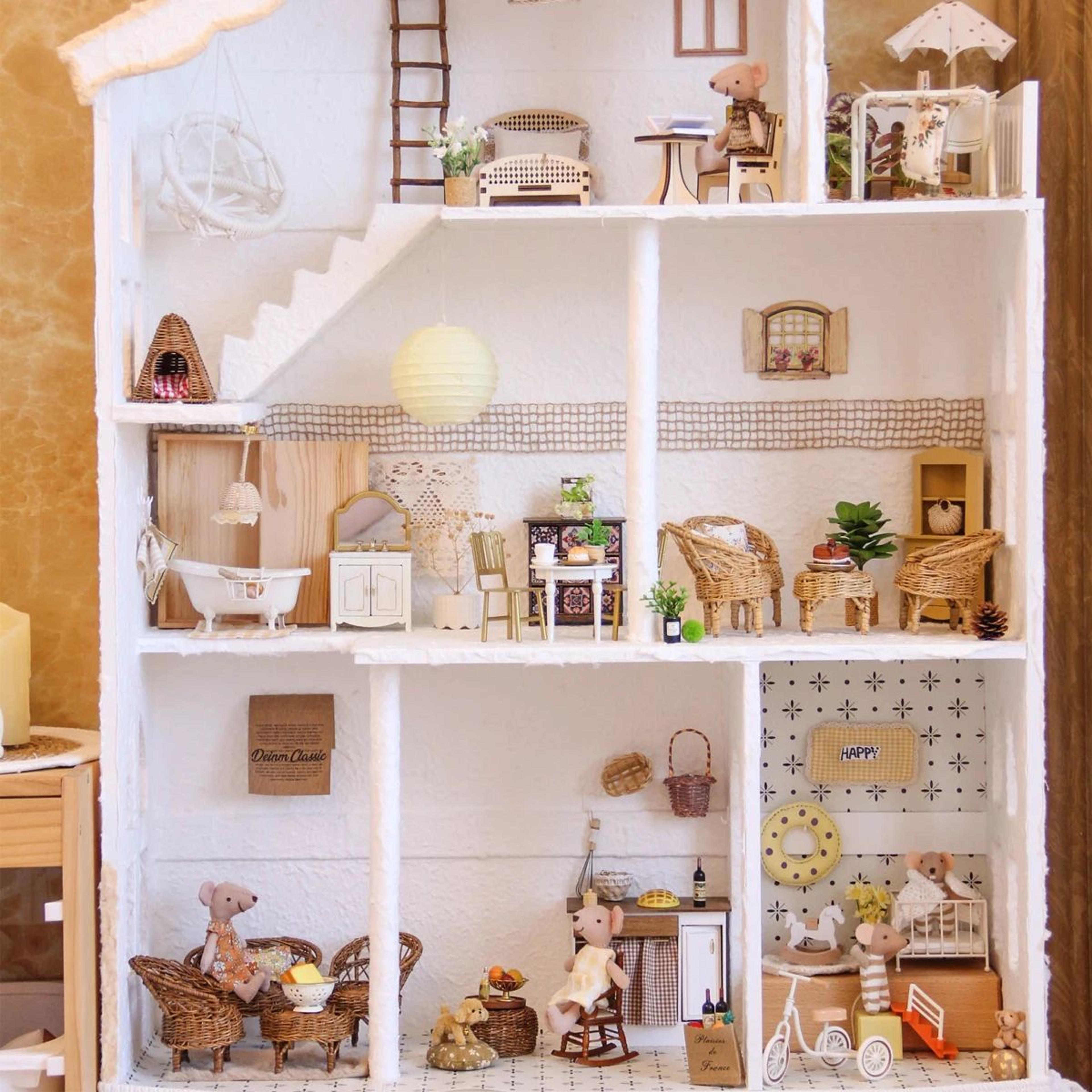 miniature dollhouse furniture set 1 to 12 scale realistic mini home decor