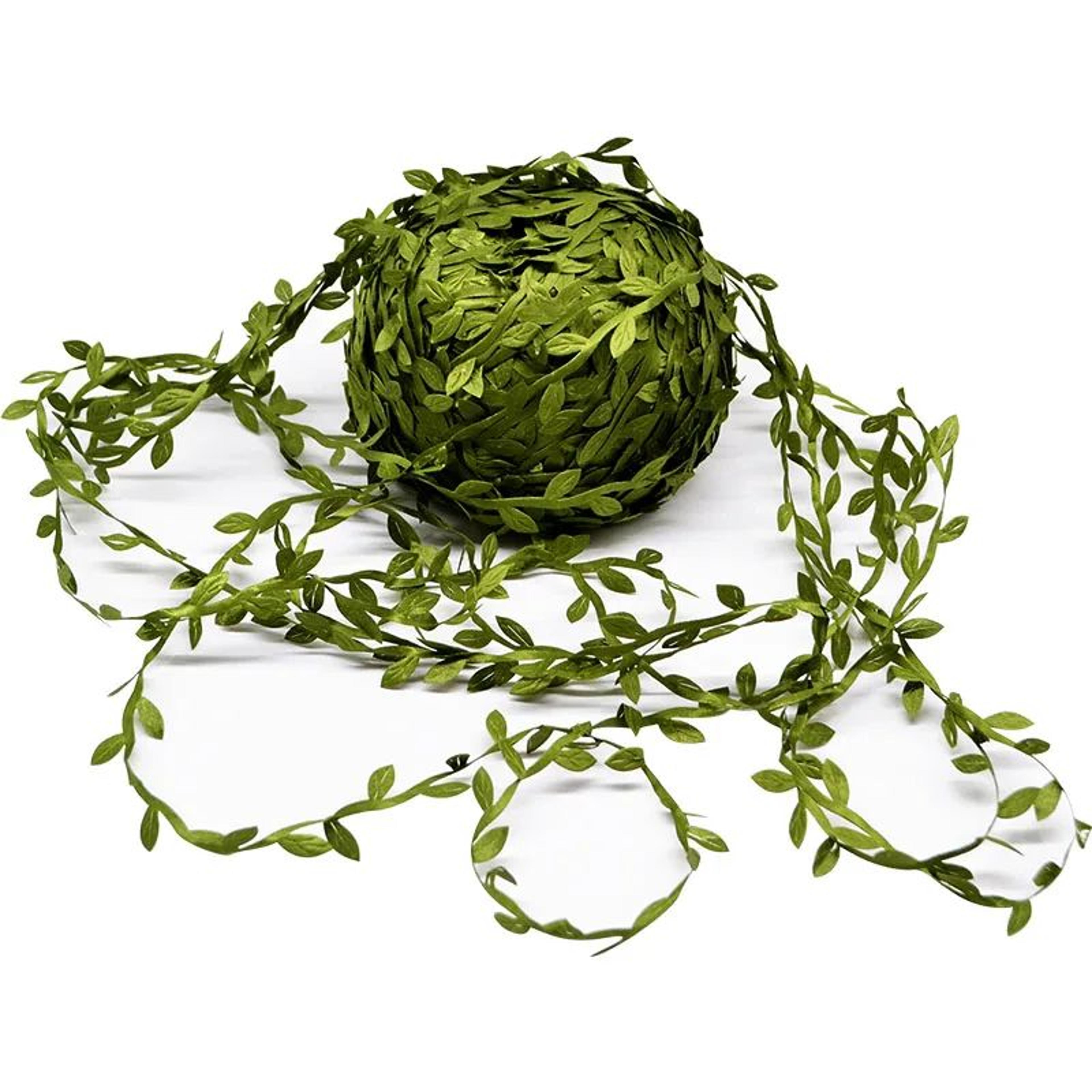 artificial green leaf vines garland silk faux hanging plant decor for home