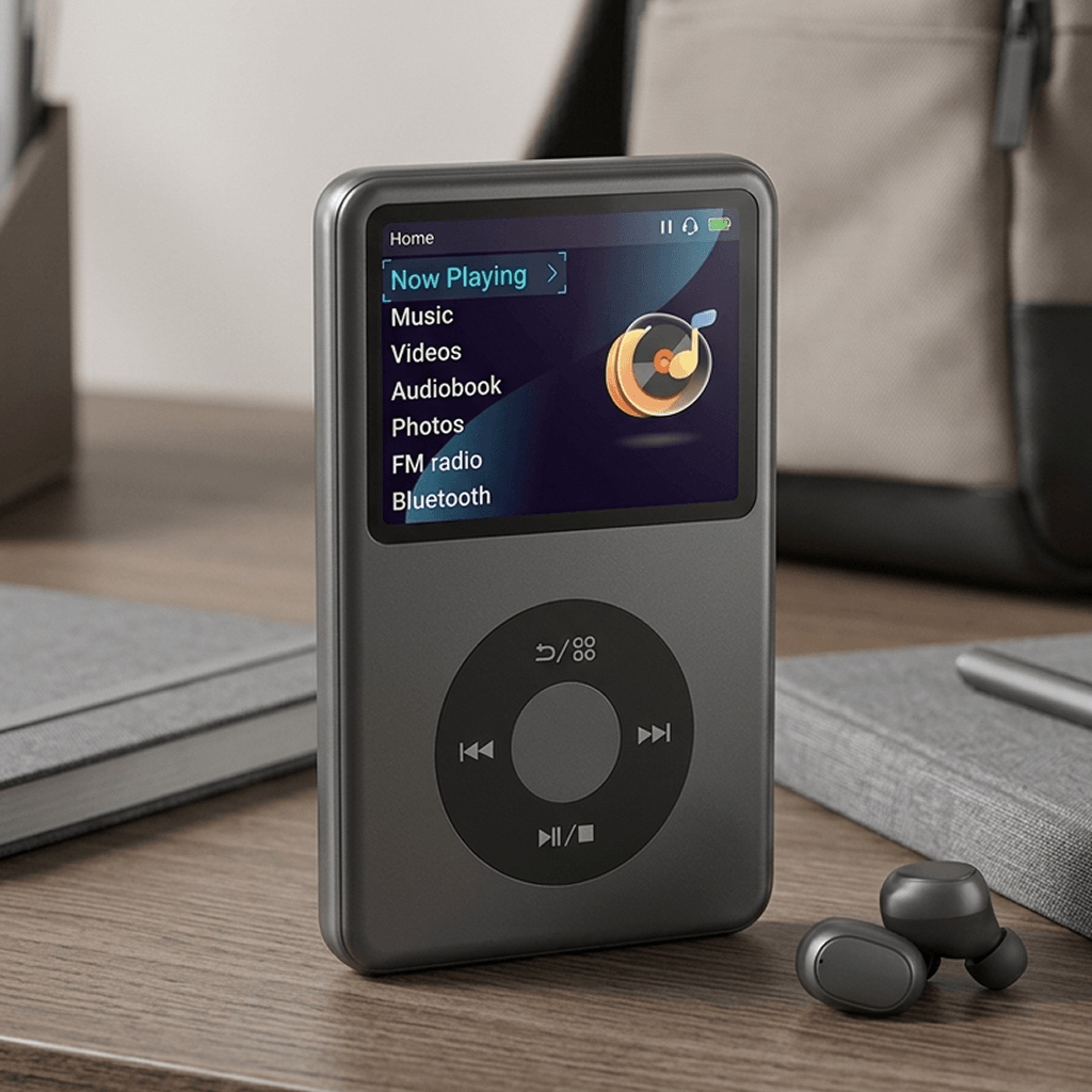 128GB Retro MP3 Player with Bluetooth & FM Radio