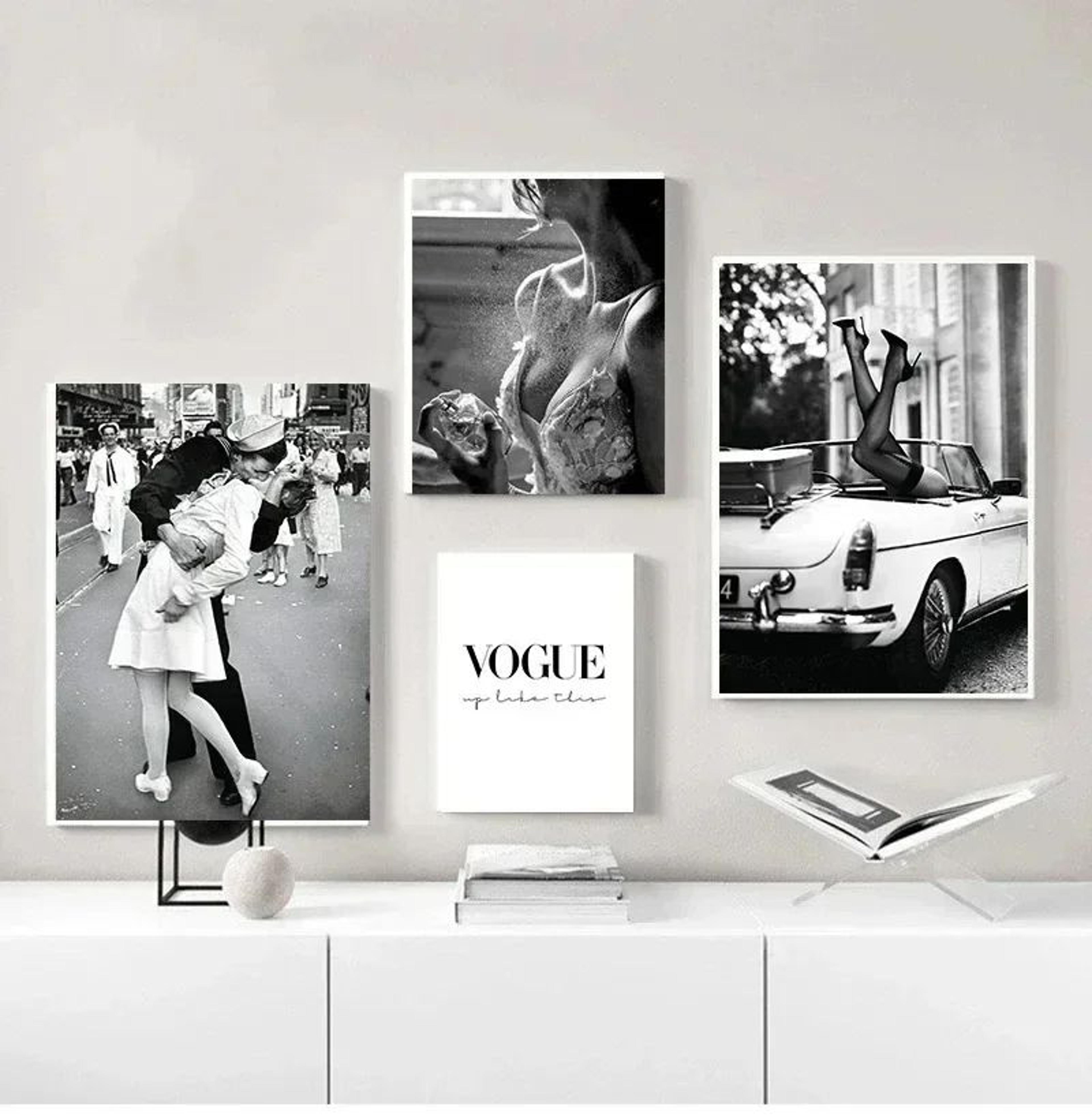 vintage perfume woman poster fashion canvas wall art elegant home decor