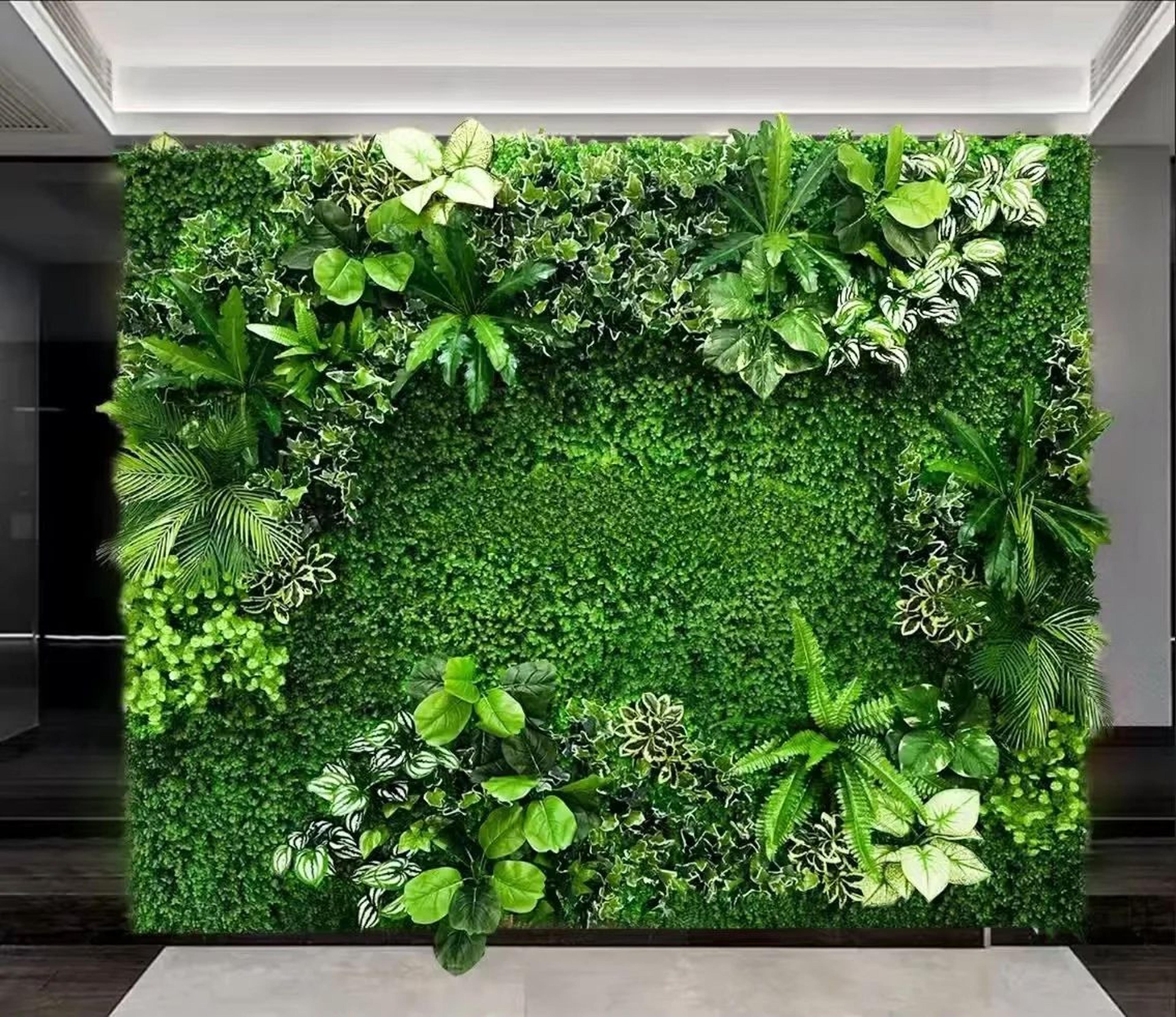 artificial eucalyptus green wall panel lush plant backdrop decor for home and events