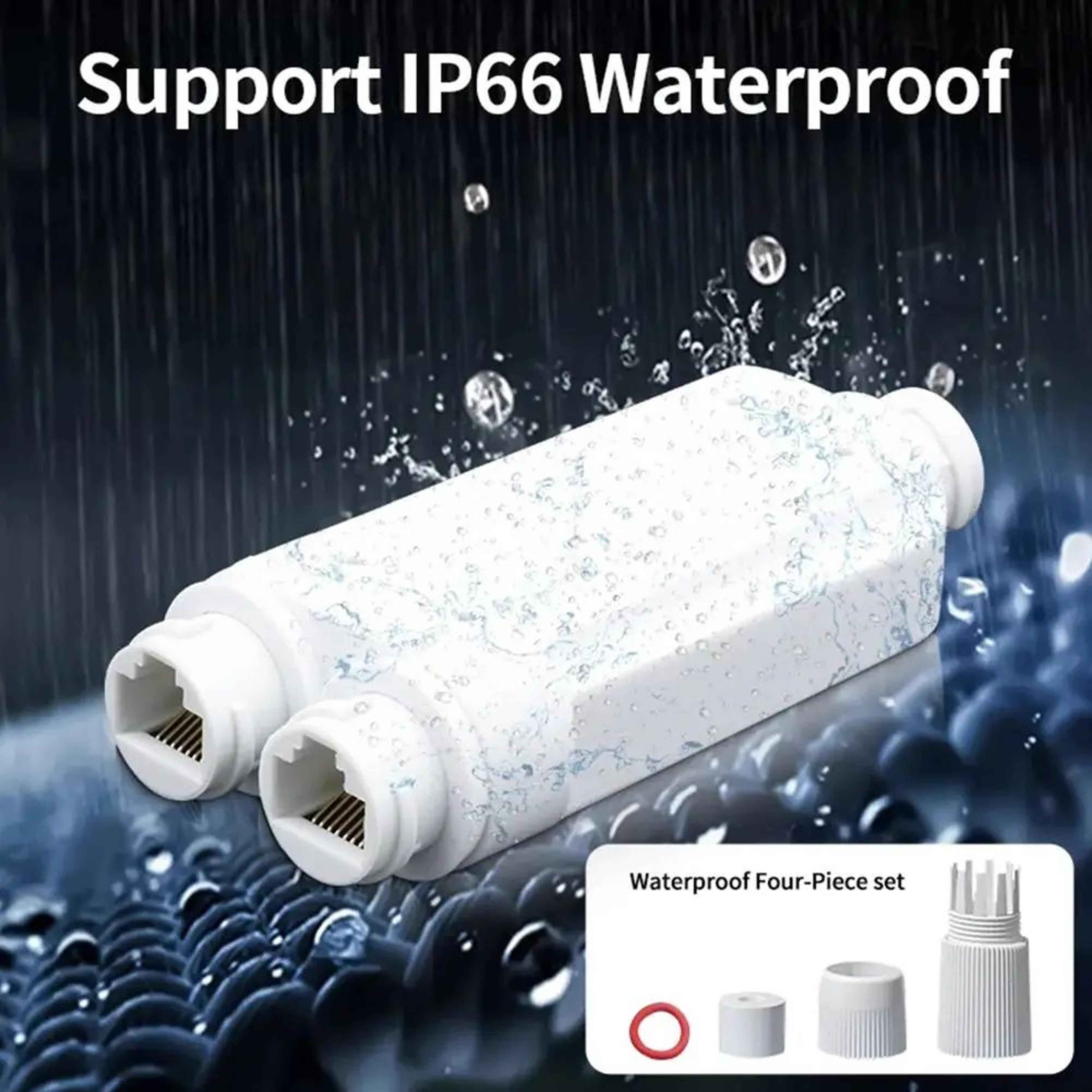 outdoor waterproof poe splitter extender 2 port network booster