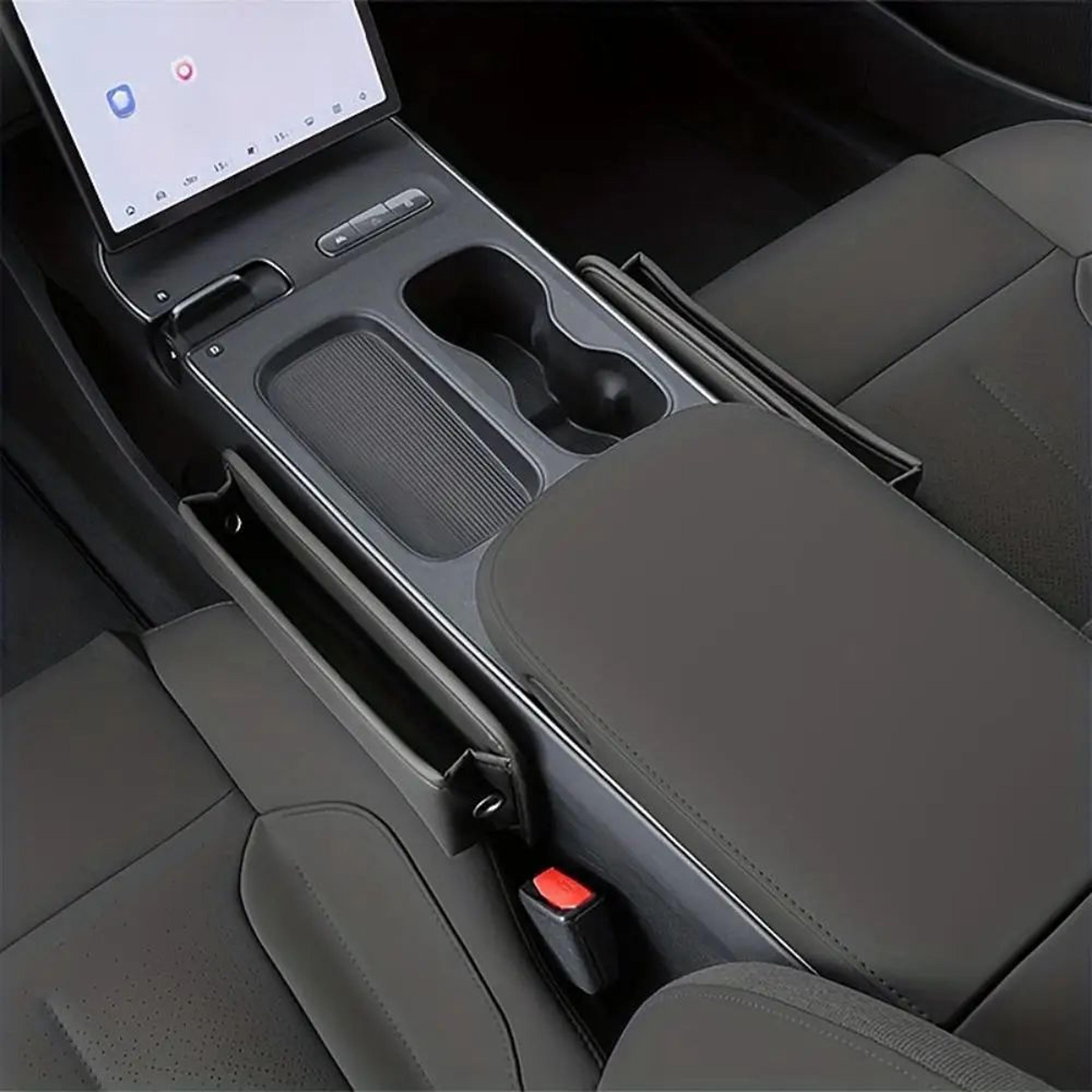 universal car seat gap organizer and console side pocket storage