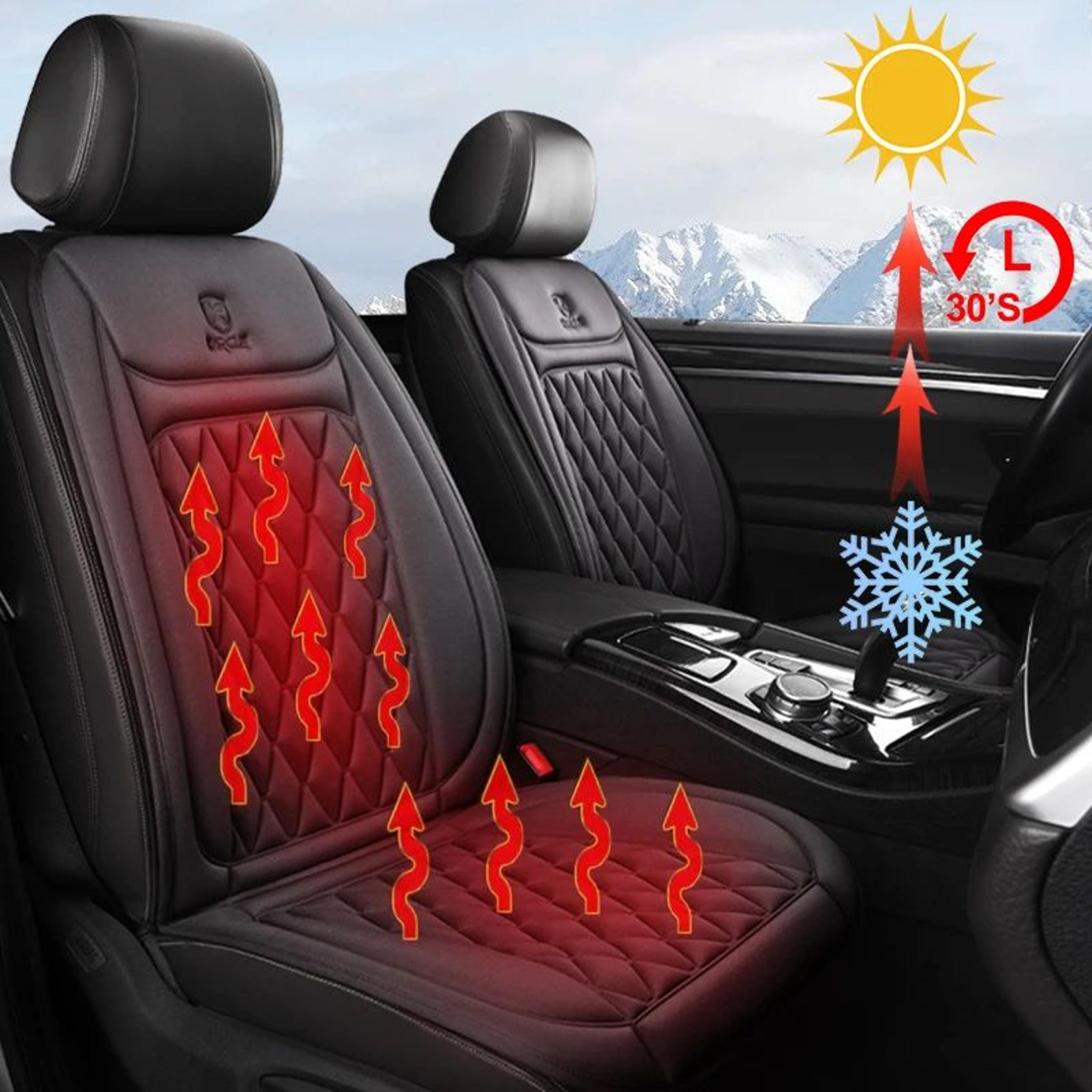 heated car seat cover with fast warming comfort protection